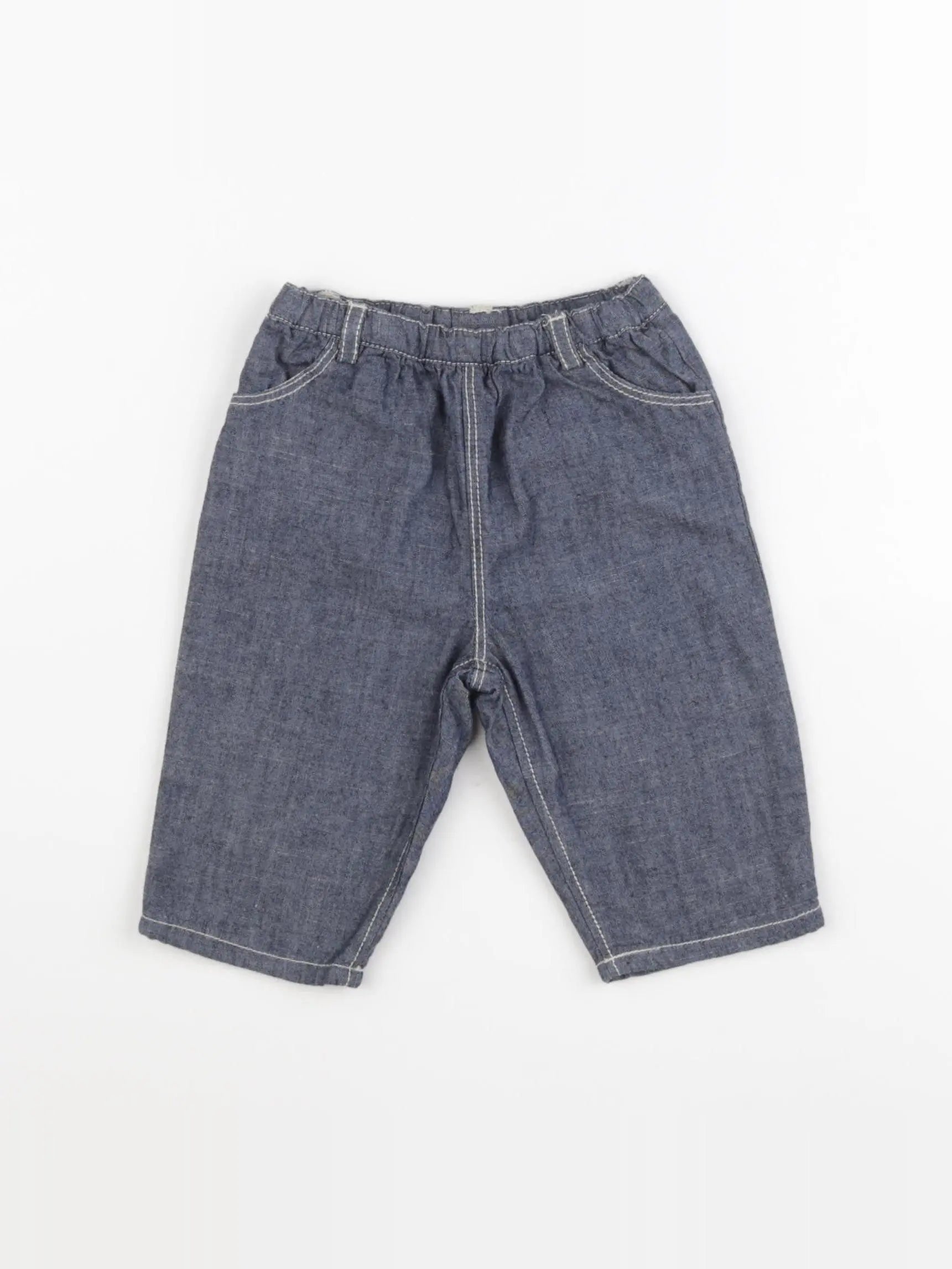Boutchou - pantalon bleu - 3 mois
