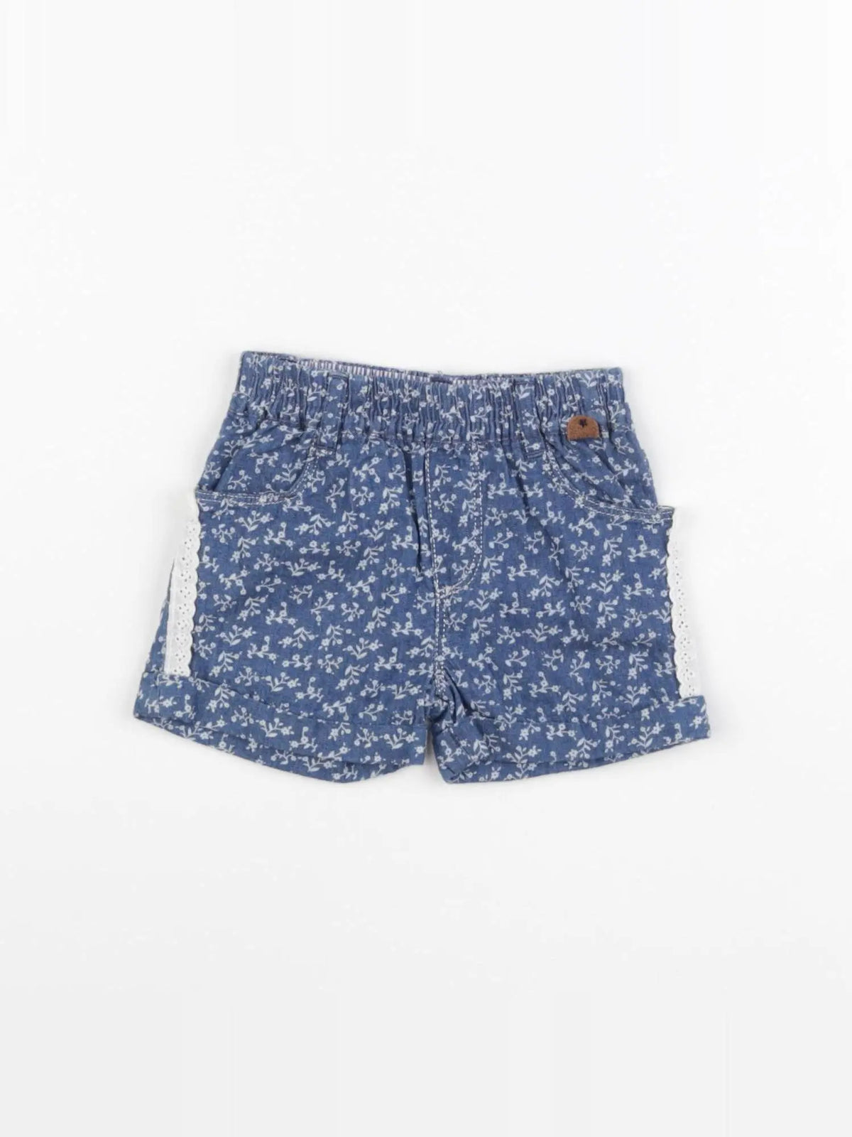 IKKS - short bleu - 3 mois