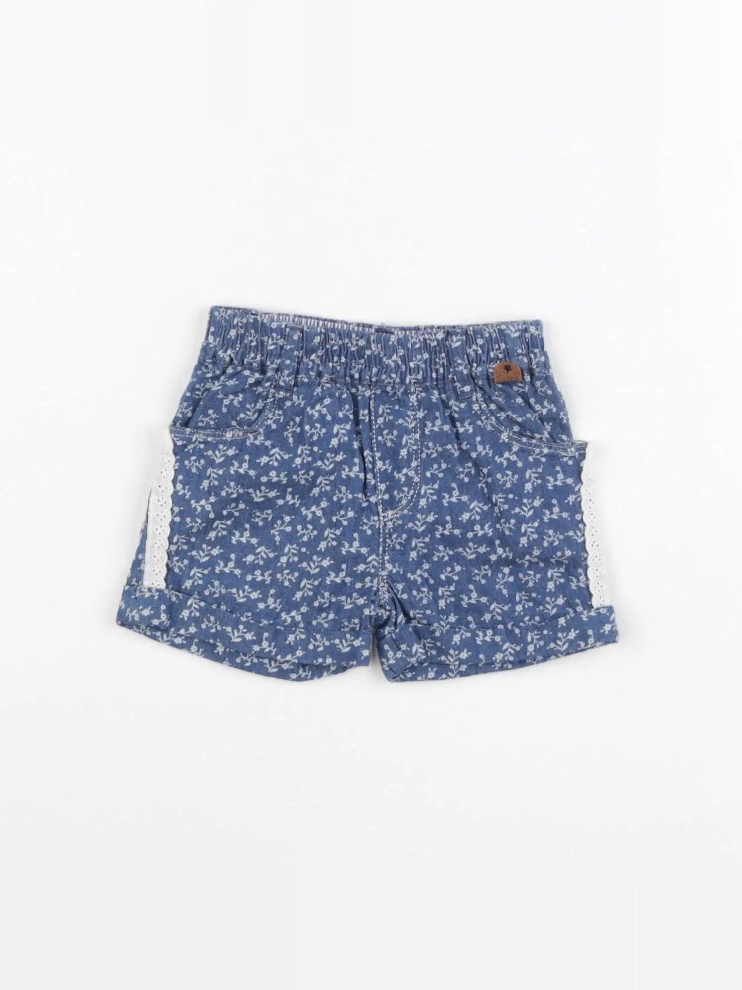 IKKS - short bleu - 3 mois
