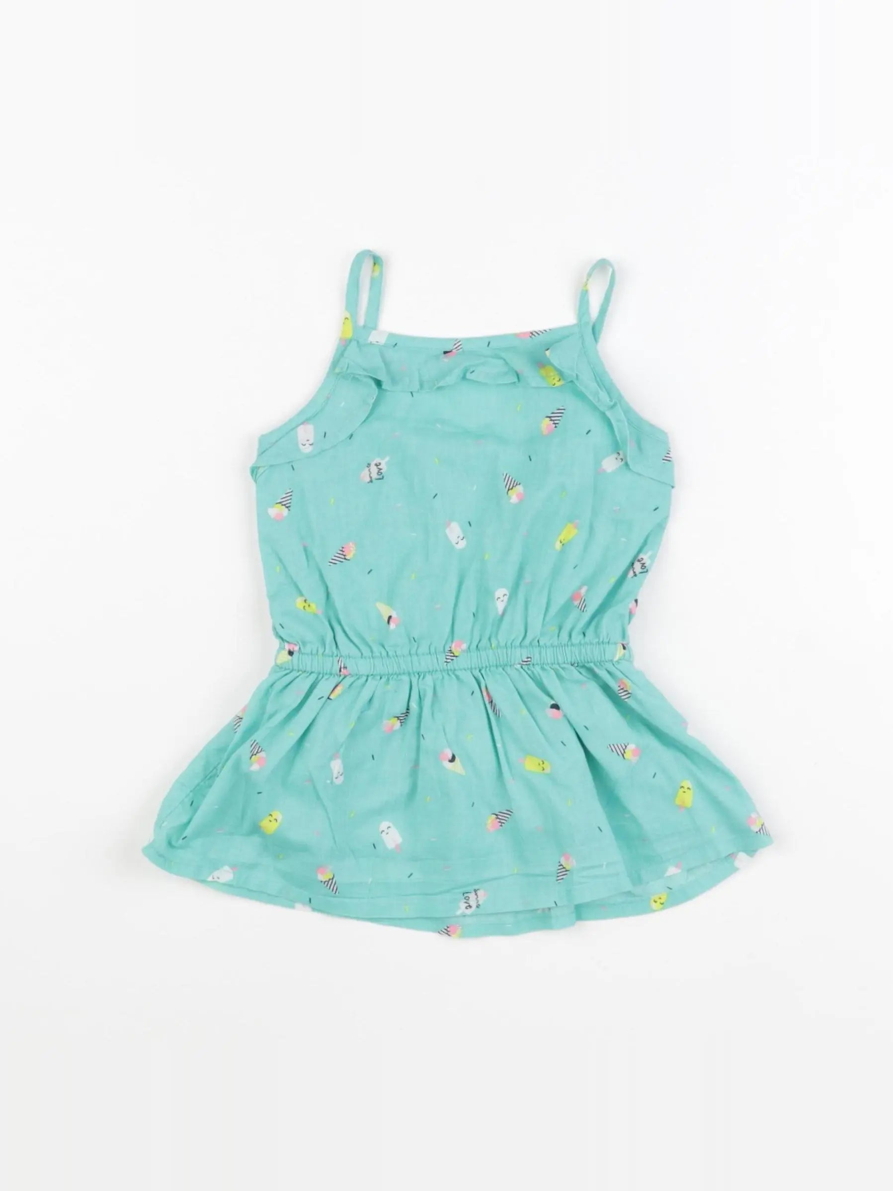 Tape à l'oeil - robe vert - 6 mois