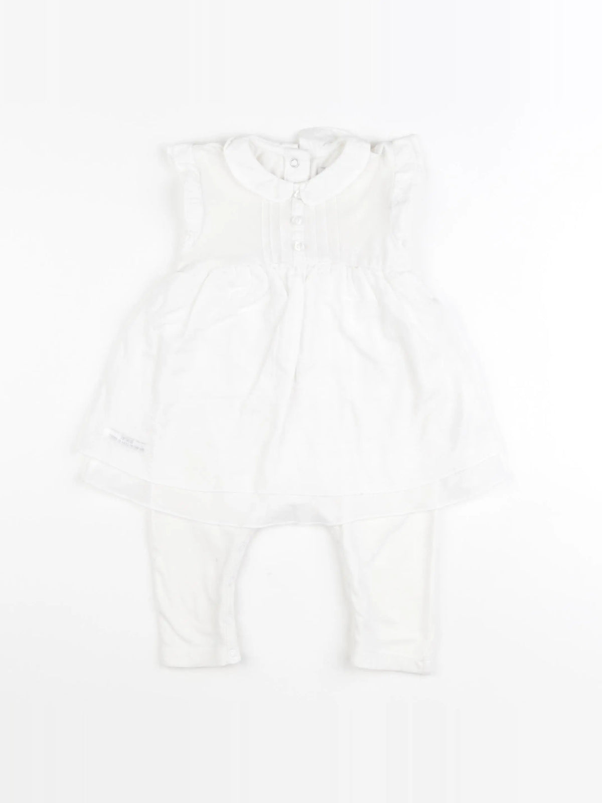 IKKS - combinaison robe blanc - 6 mois