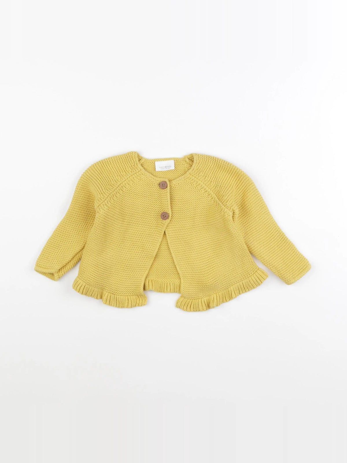 Next - gilet jaune - 9/12 mois