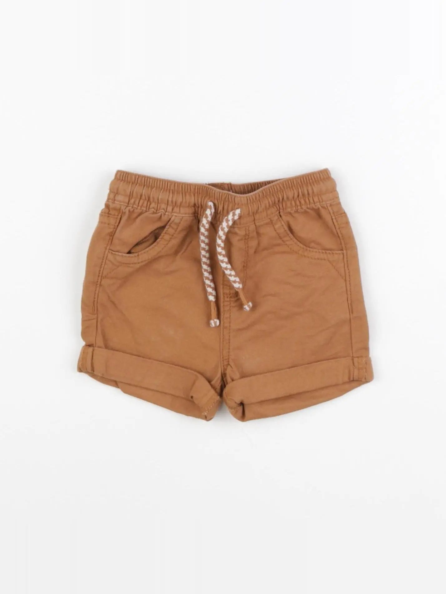 Vertbaudet - short marron - 6 mois