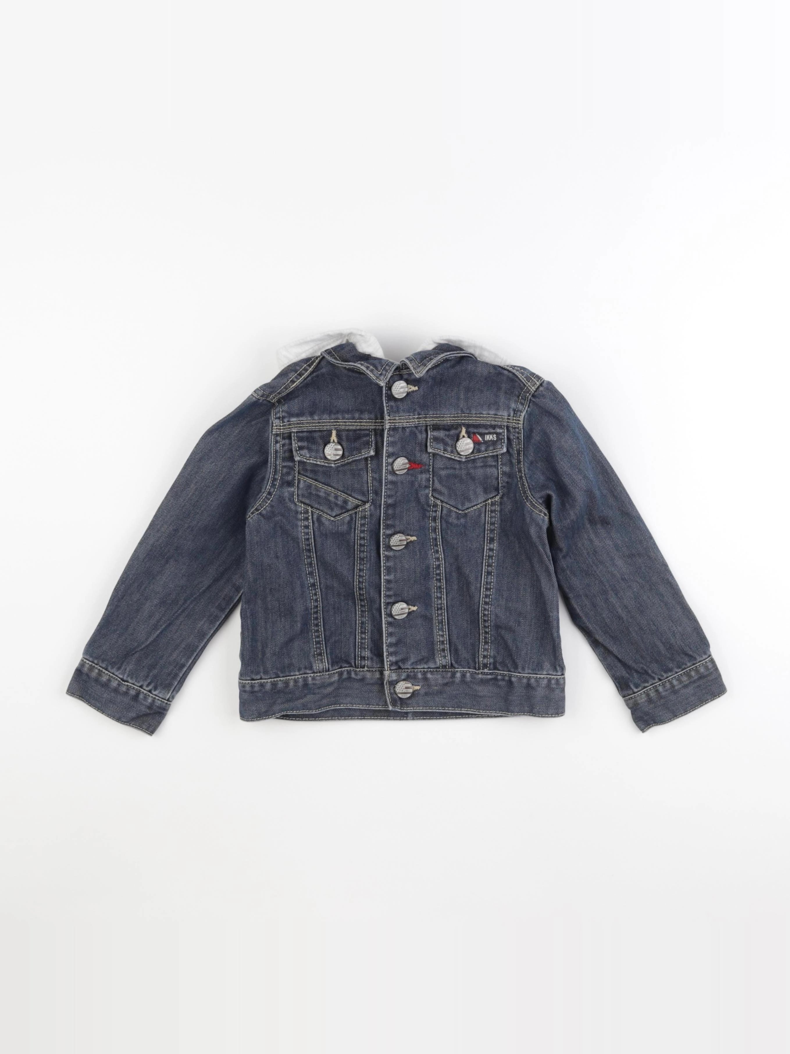 IKKS - veste imprimé au dos bleu - 4 ans