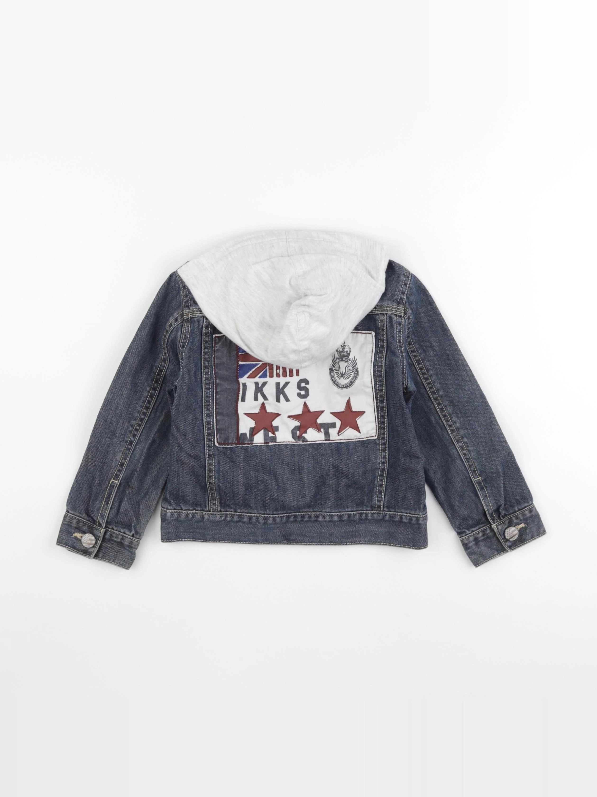 IKKS - veste imprimé au dos bleu - 4 ans