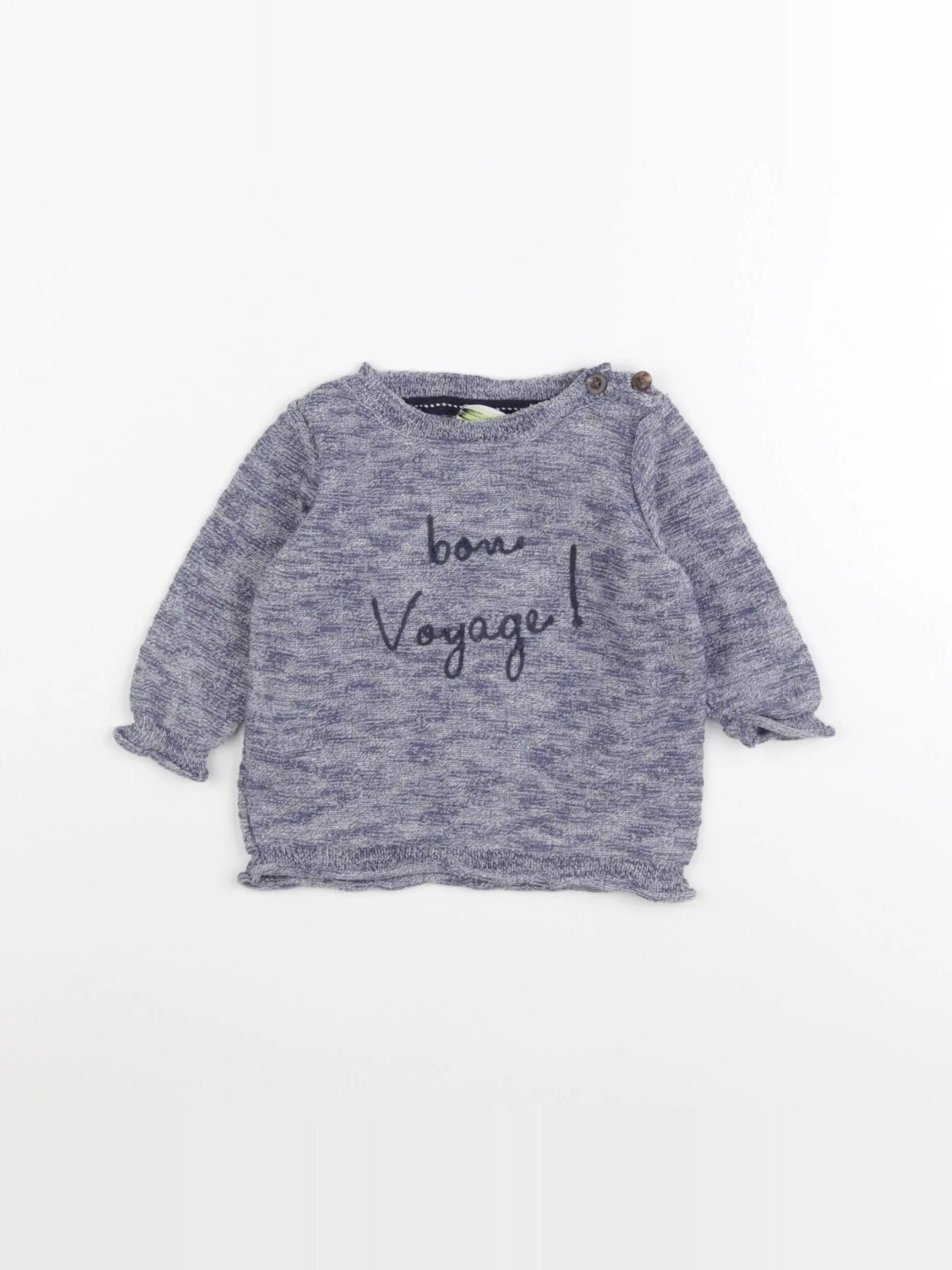 Tape à l'oeil - pull bleu - 3 mois