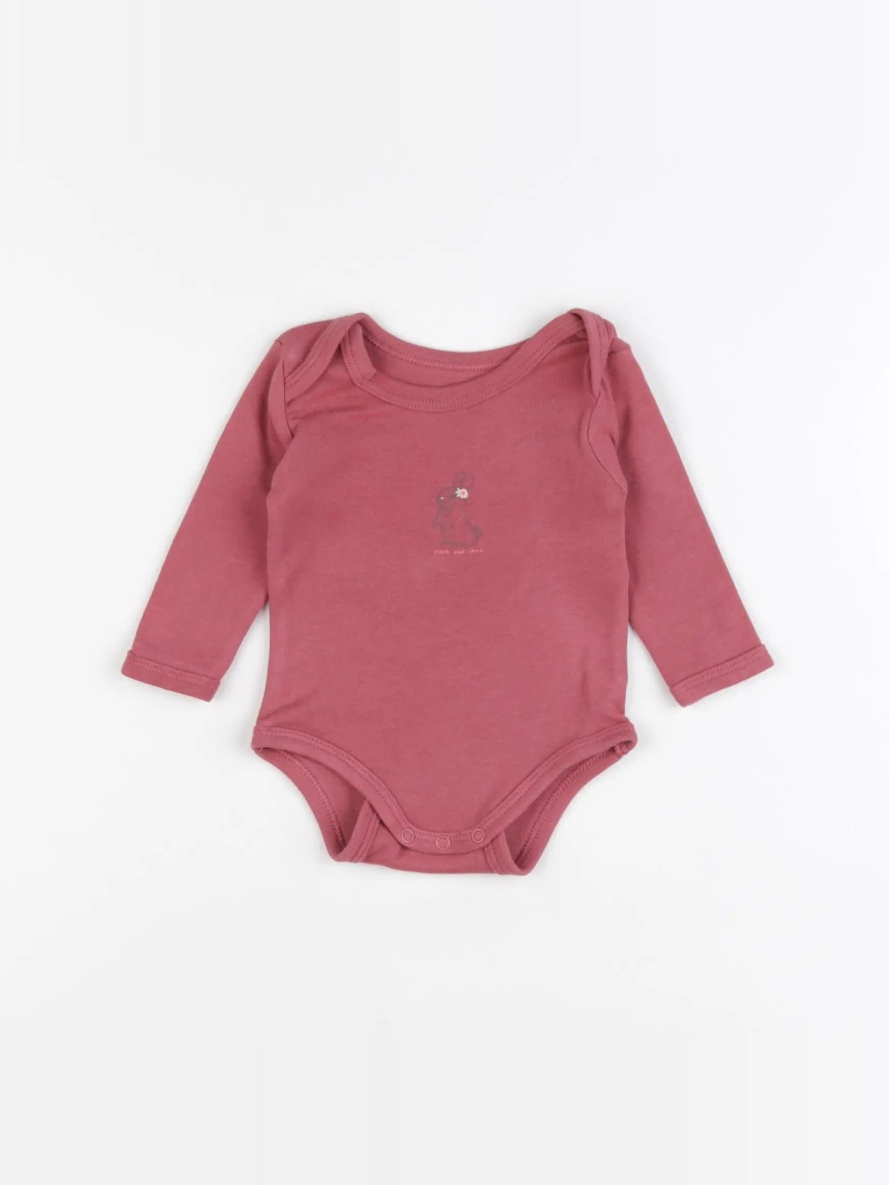 Vertbaudet - body rose - 3 mois