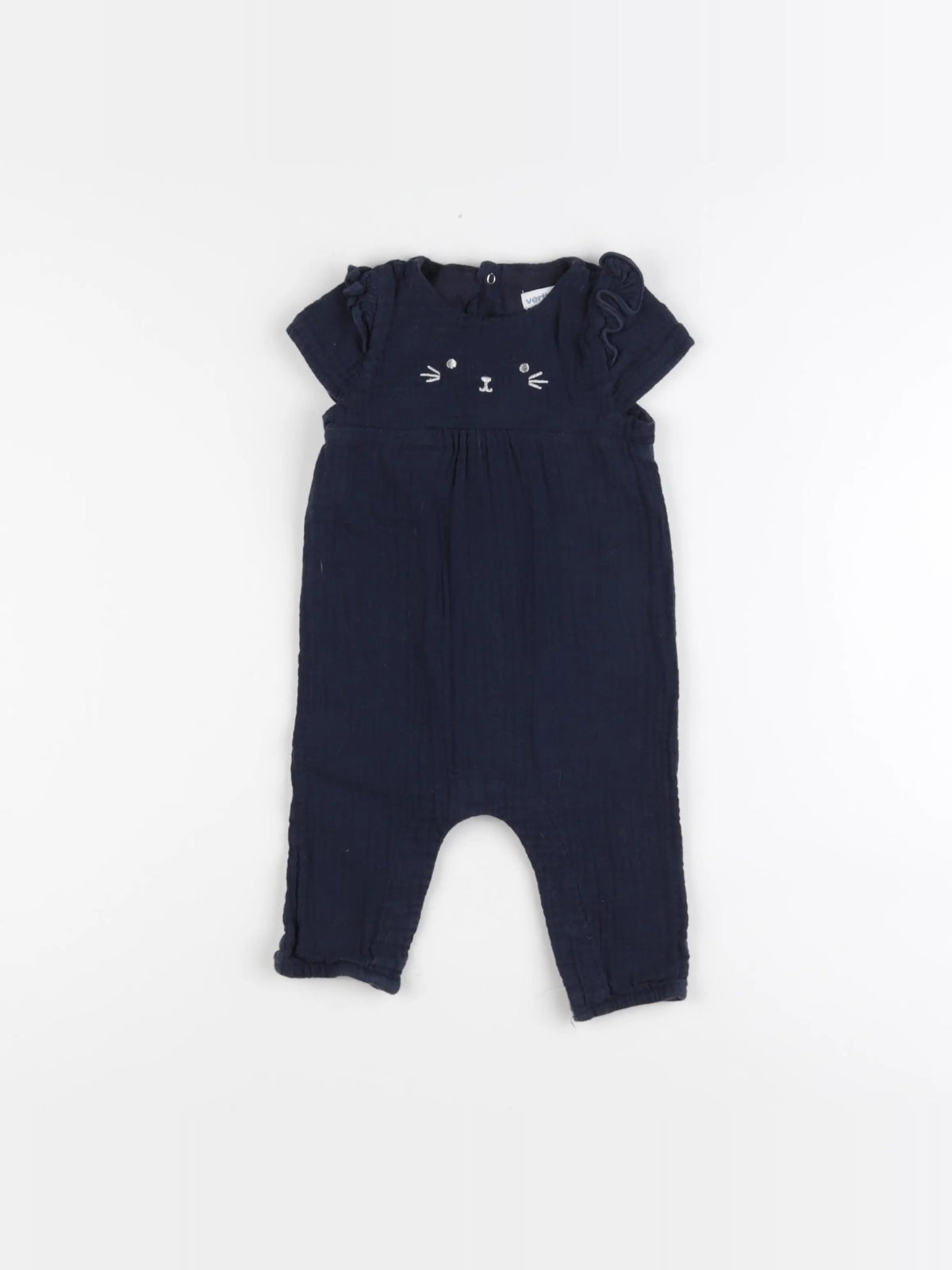 Vertbaudet - combinaison bleu - 6 mois