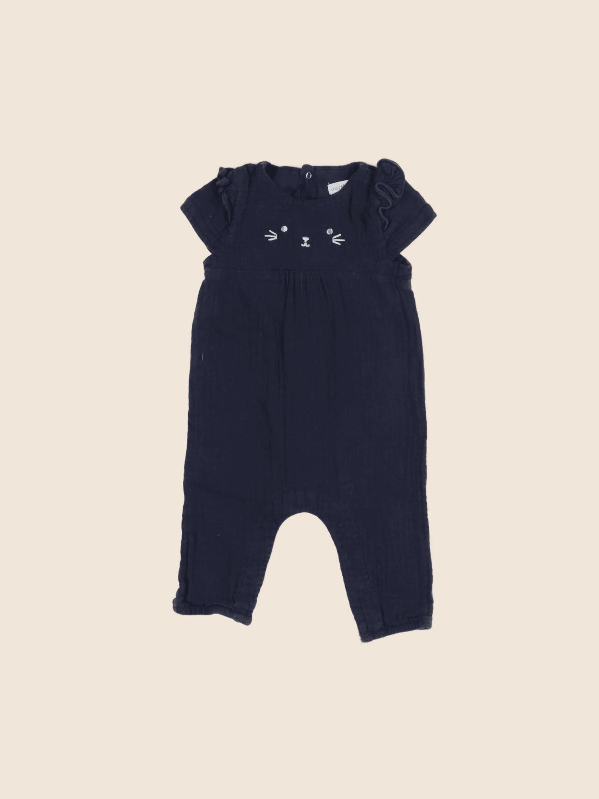 Vertbaudet - combinaison bleu - 6 mois