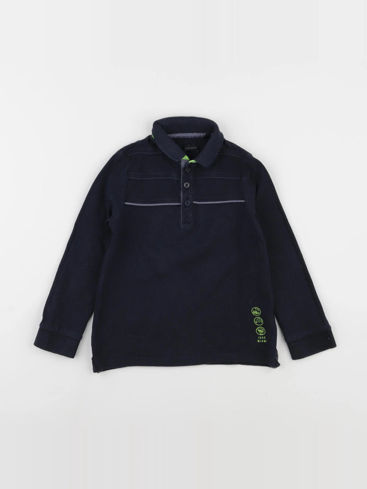 IKKS - polo imprimé au dos bleu - 3 ans