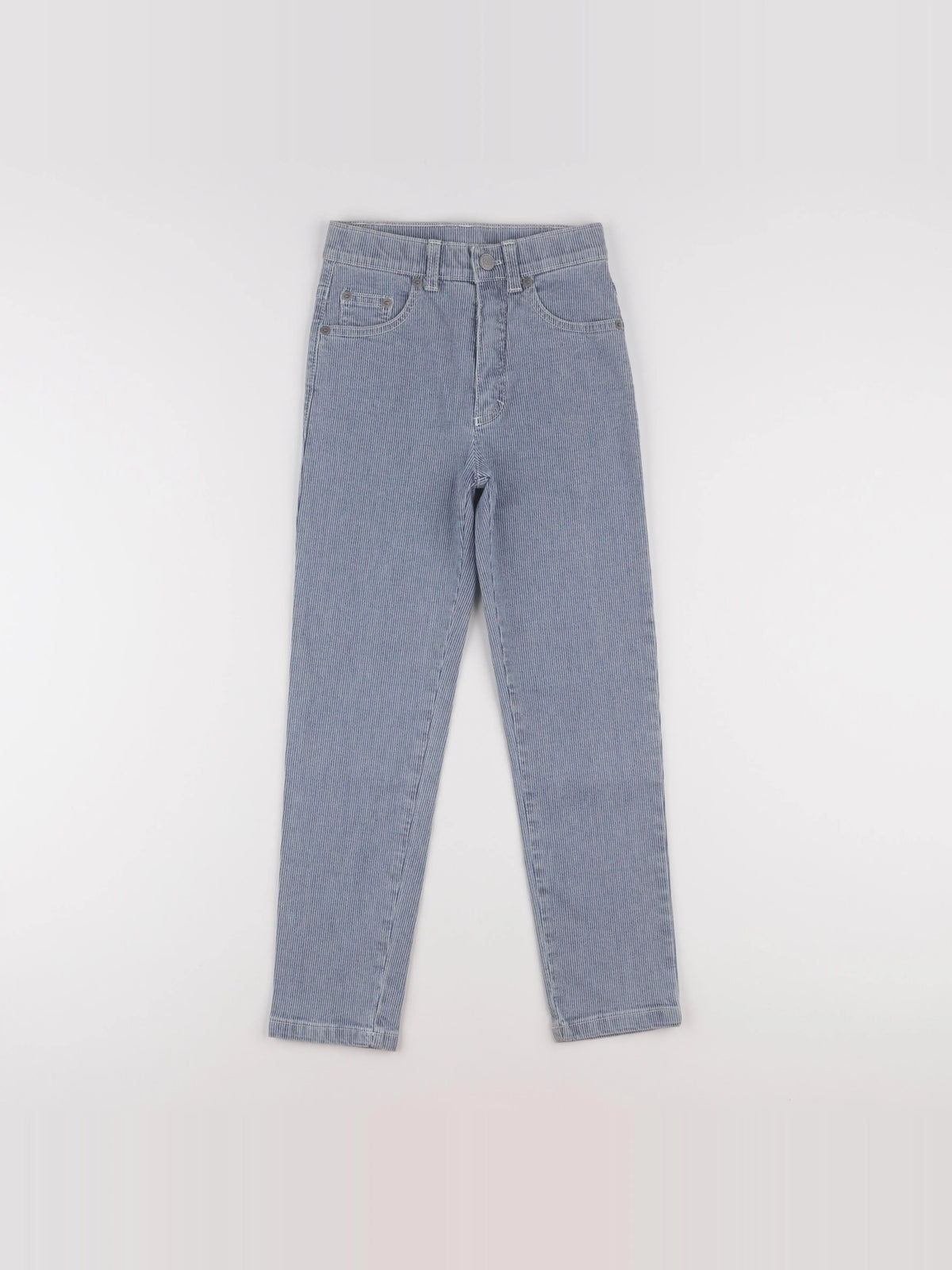 Vintage - pantalon bleu, blanc - 8 ans