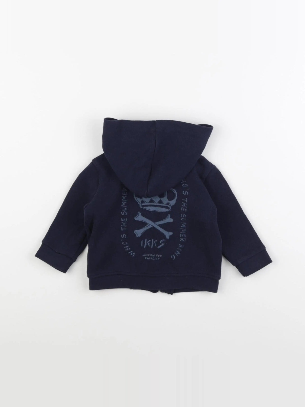 IKKS - sweat imprimé au dos bleu - 6 mois