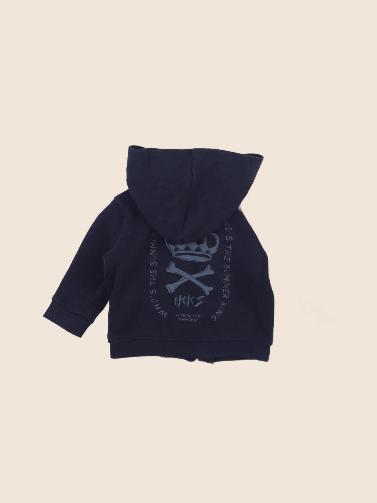 IKKS - sweat imprimé au dos bleu - 6 mois