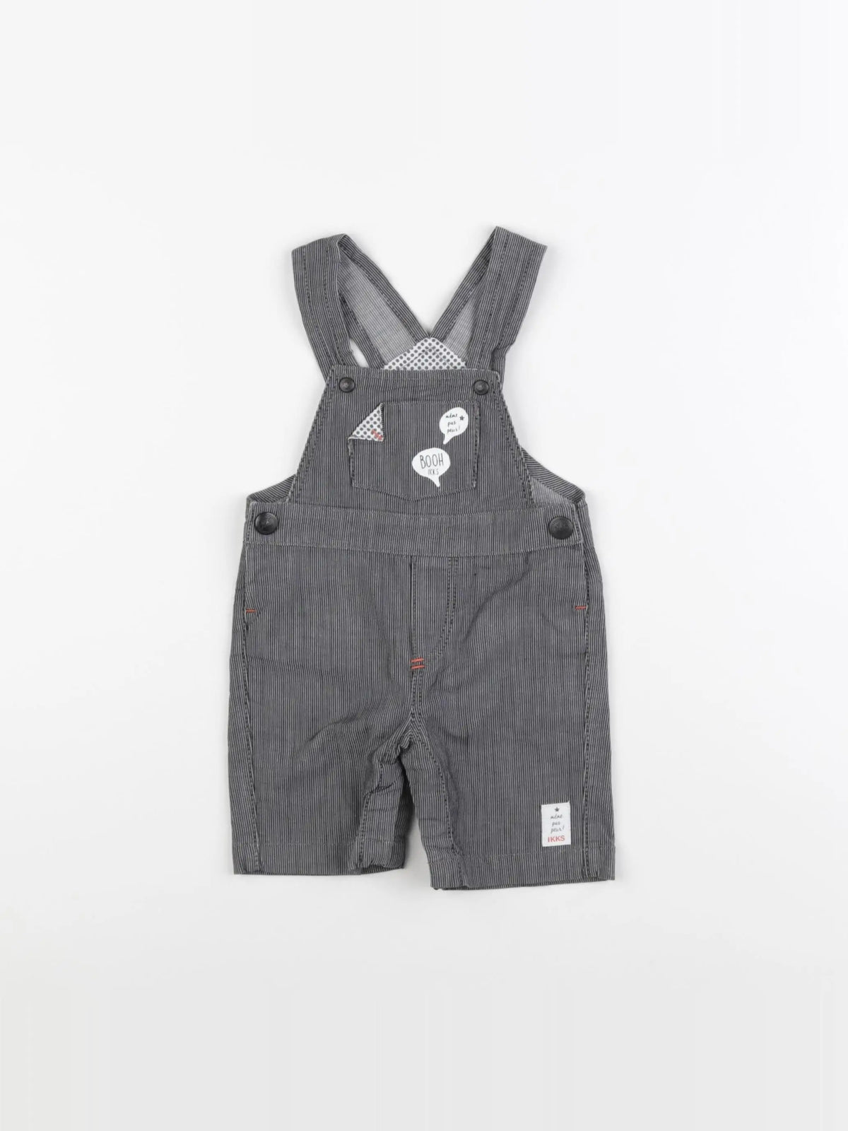 IKKS - salopette gris - 6 mois