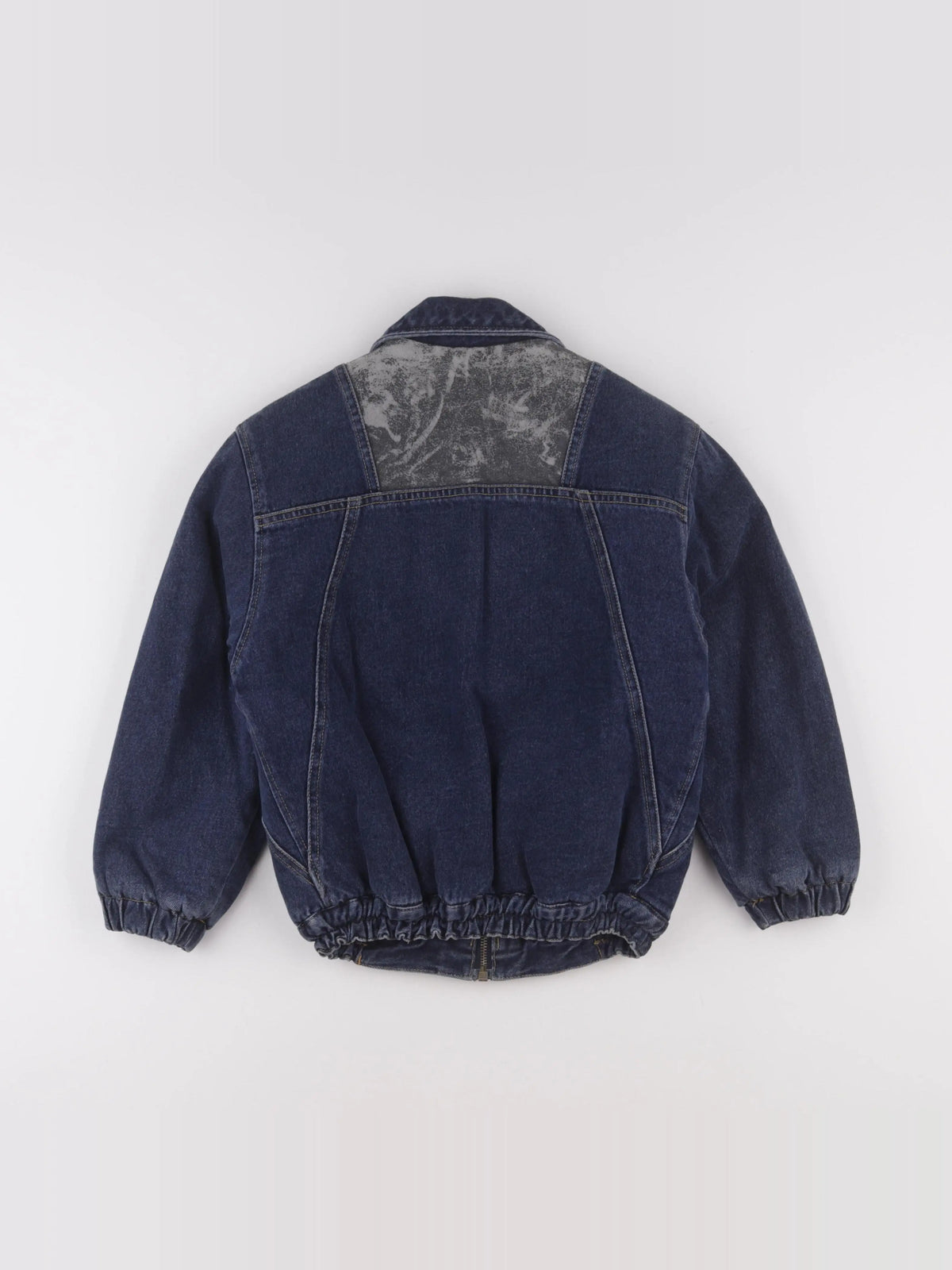 Vintage - veste doublé bleu - 7 ans