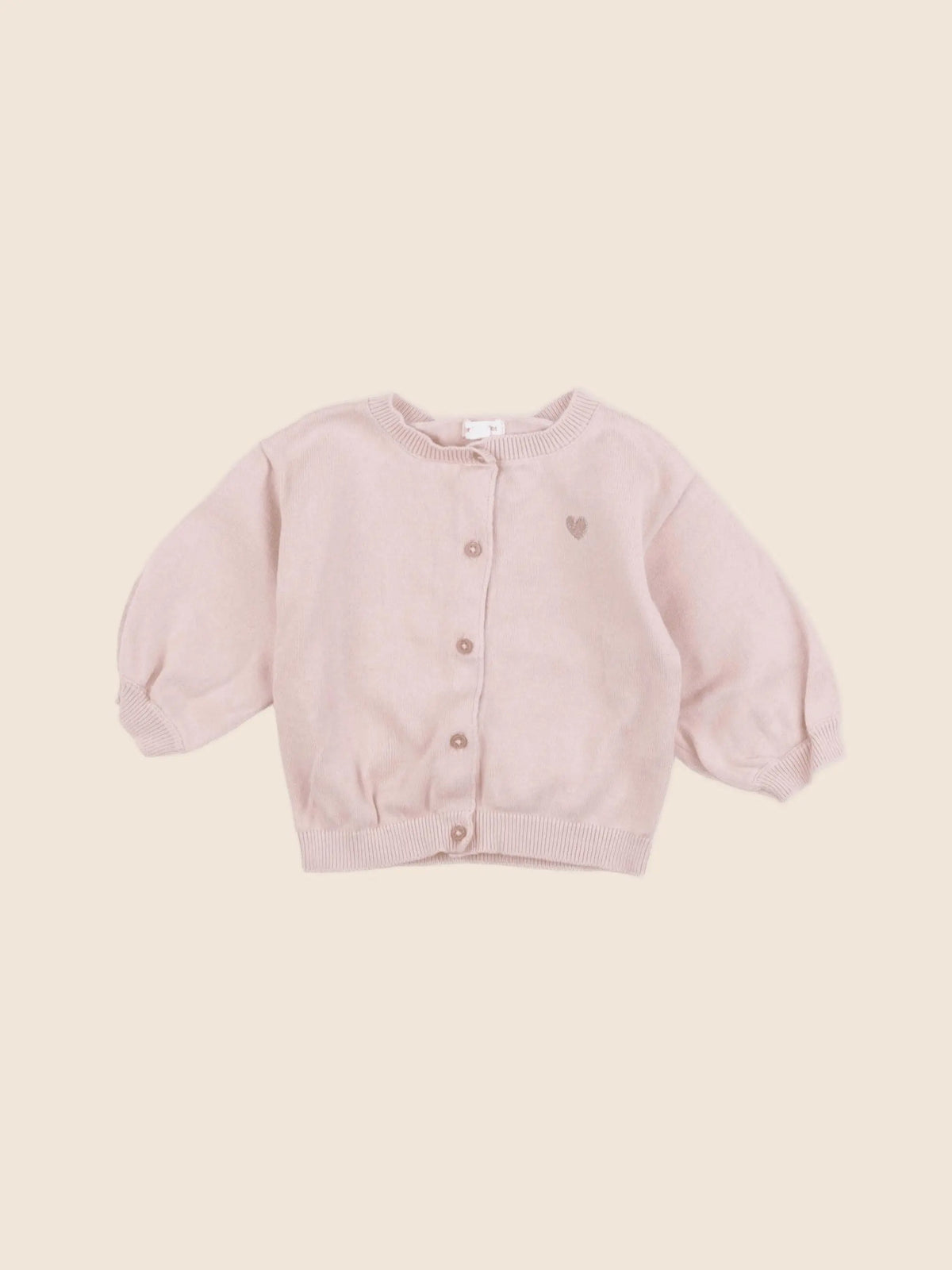 Vertbaudet - gilet rose - 12 mois