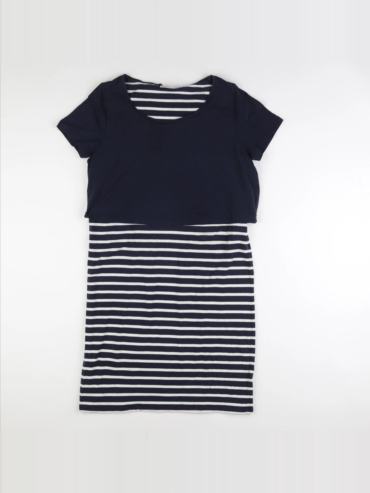 Mamalicious - robe grossesse, allaitement bleu, blanc - xl