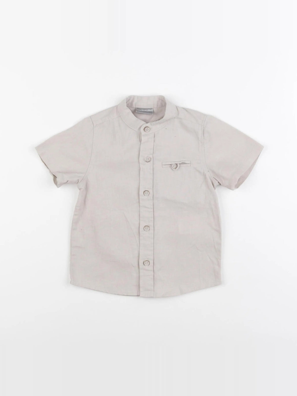 Vertbaudet - chemise beige - 2 ans
