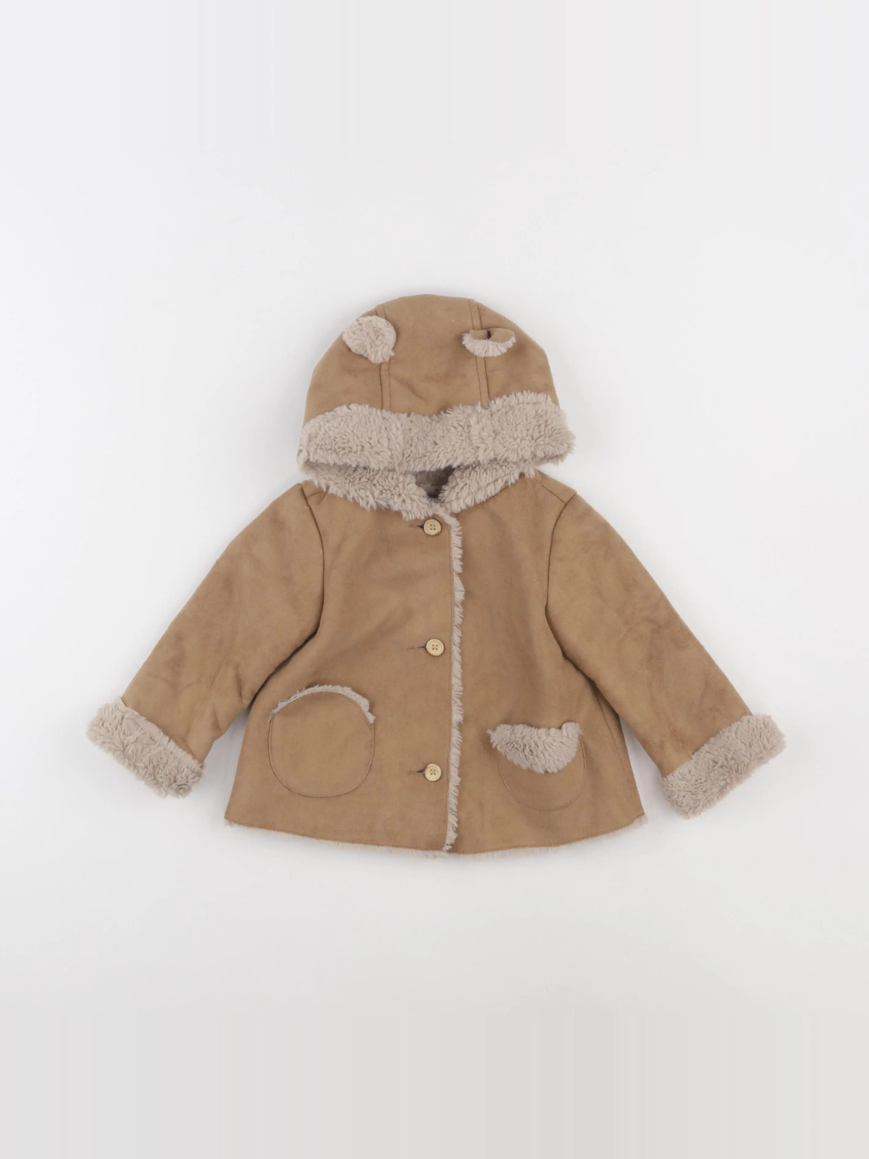 Zara - manteau marron - 6/9 mois