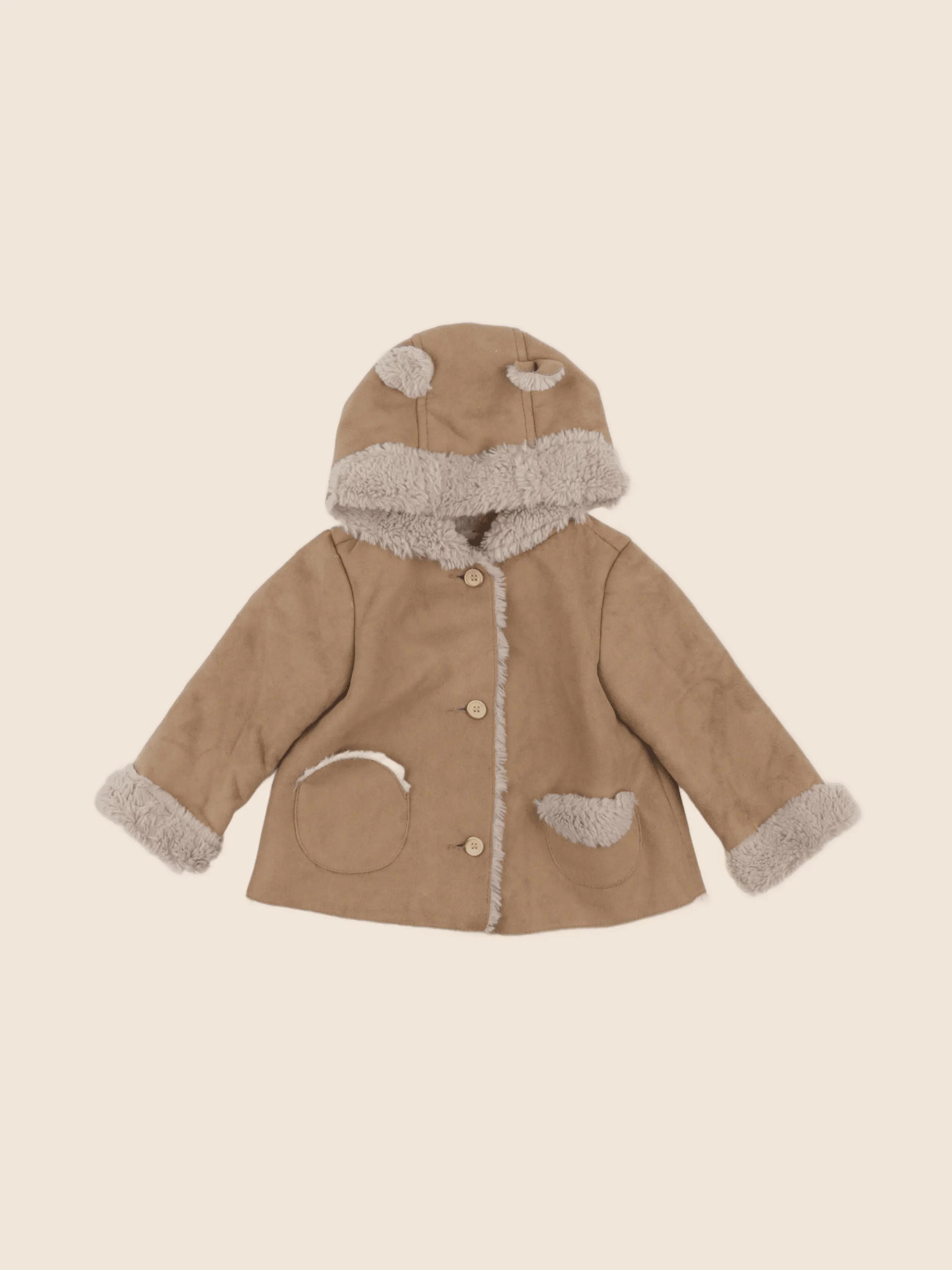 Zara - manteau marron - 6/9 mois
