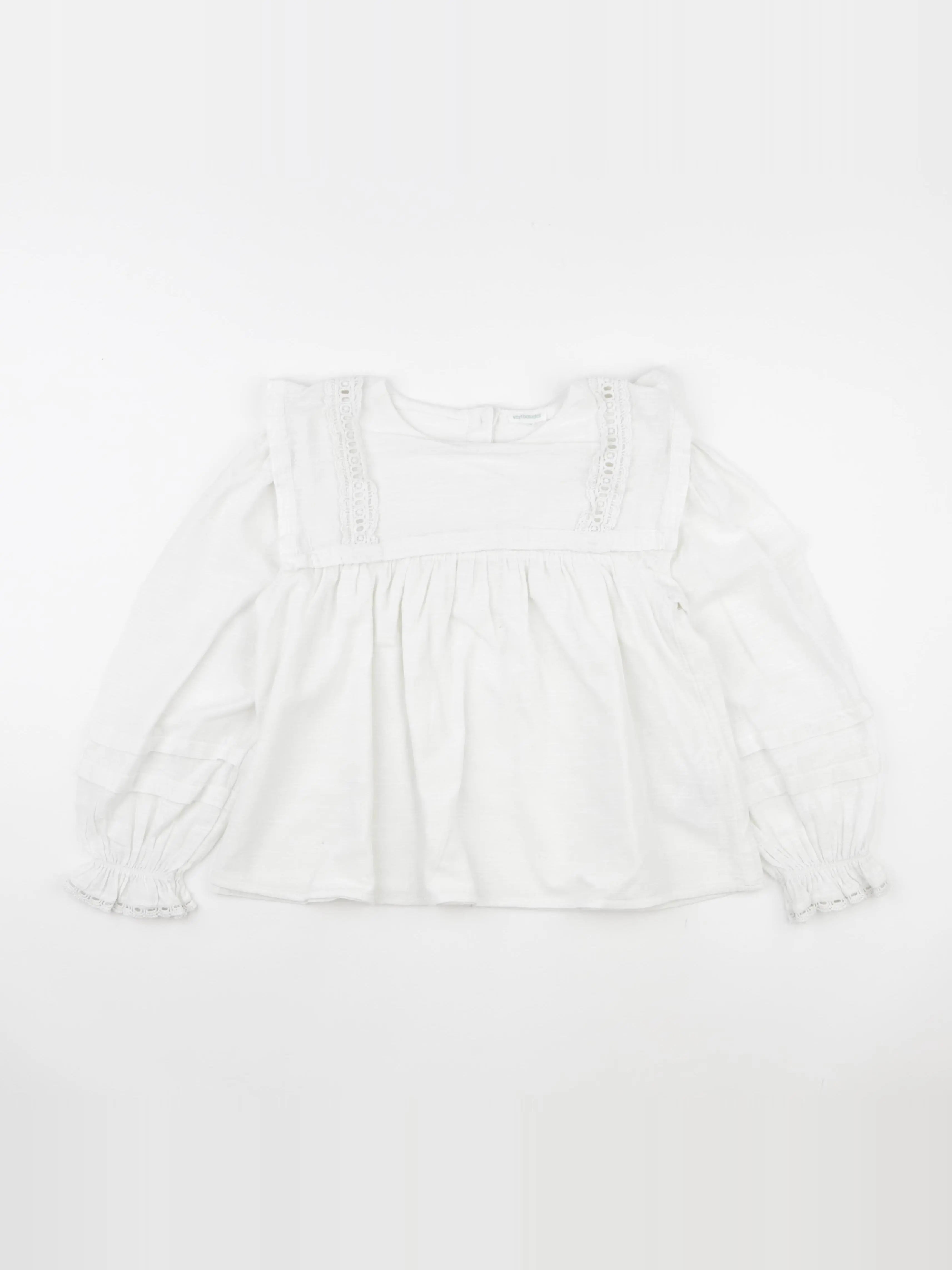 Vertbaudet - blouse blanc - 10 ans