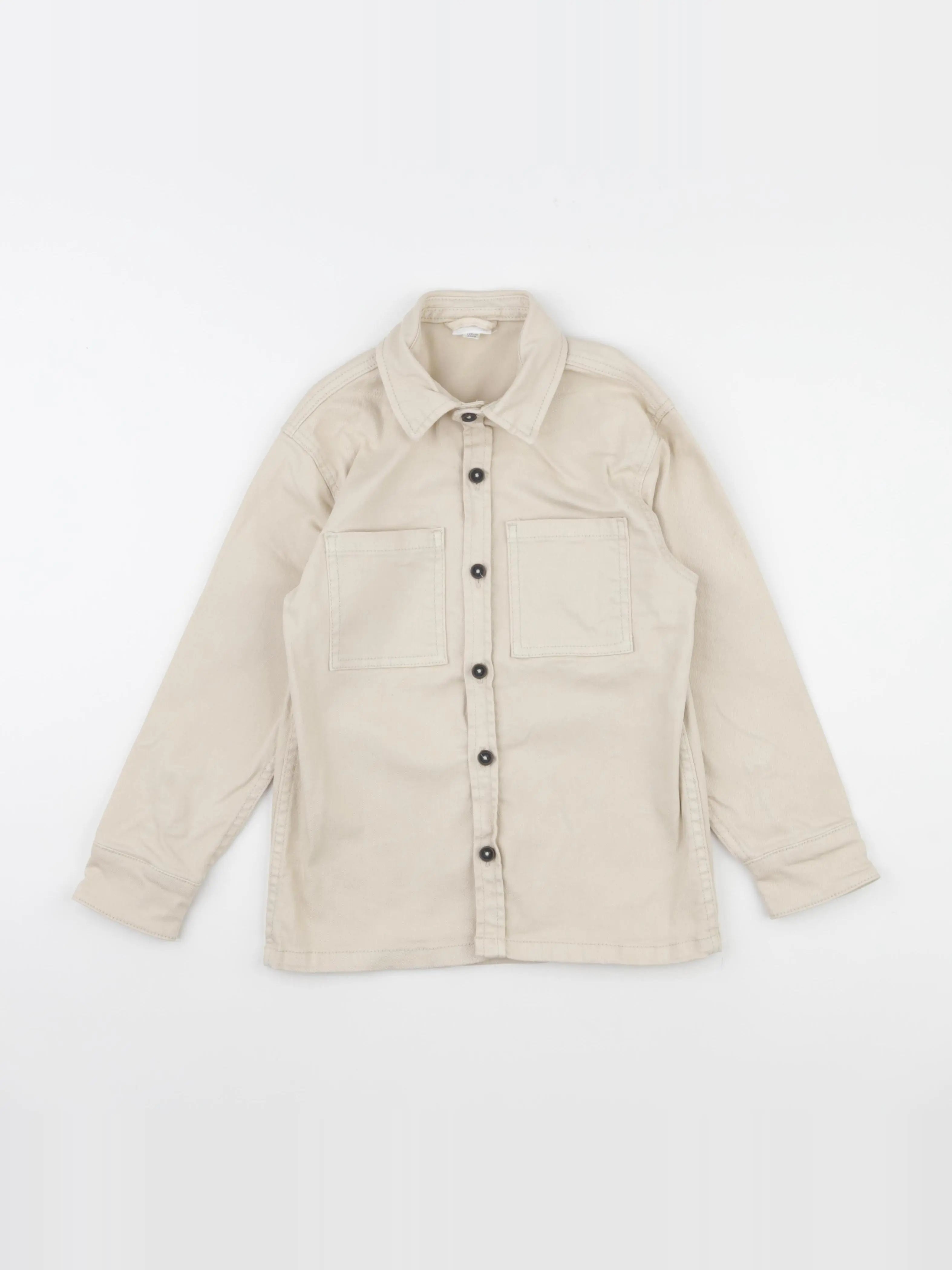 Vertbaudet - veste imprimé au dos beige - 8 ans