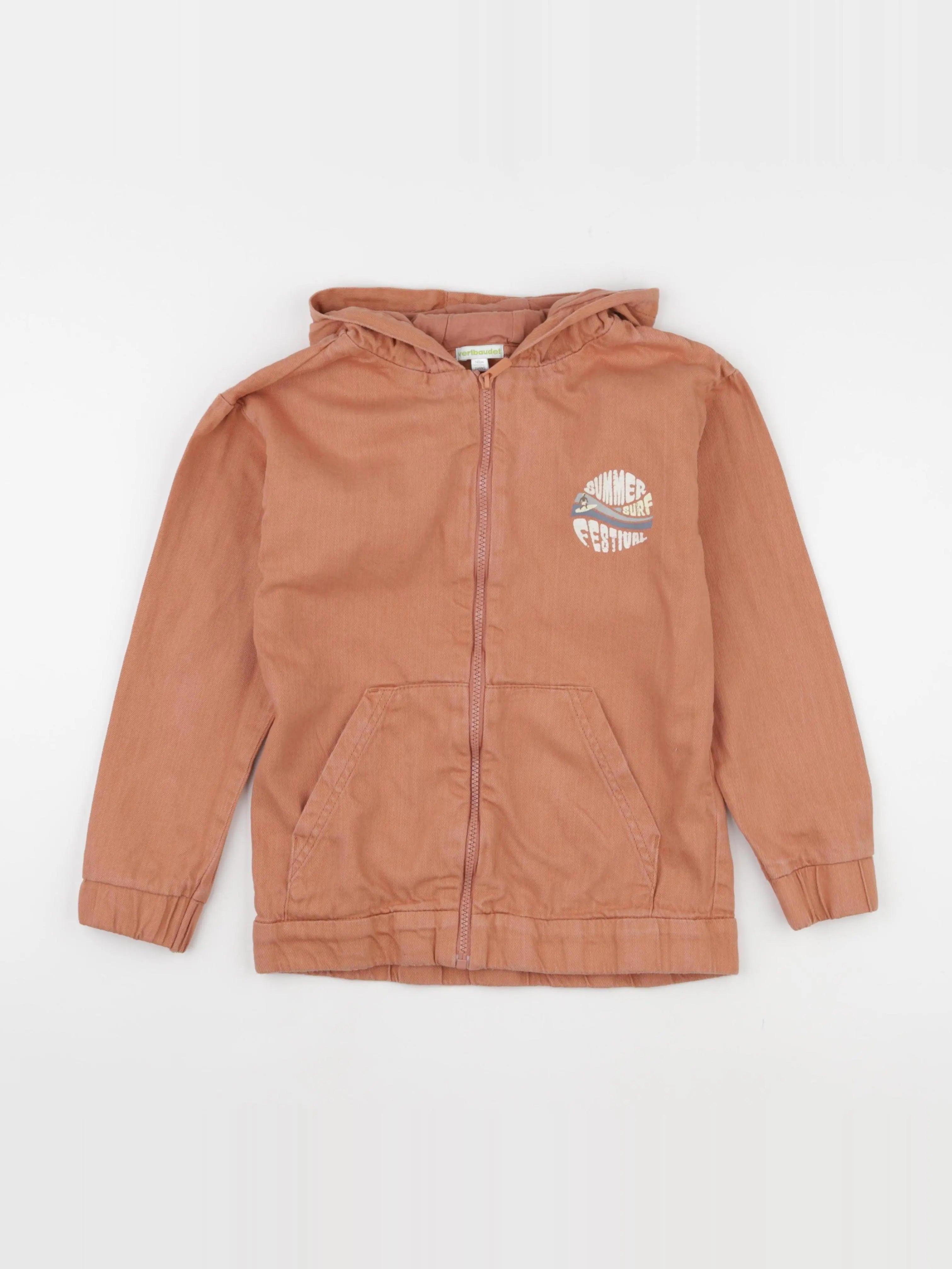 Vertbaudet - veste orange - 10 ans