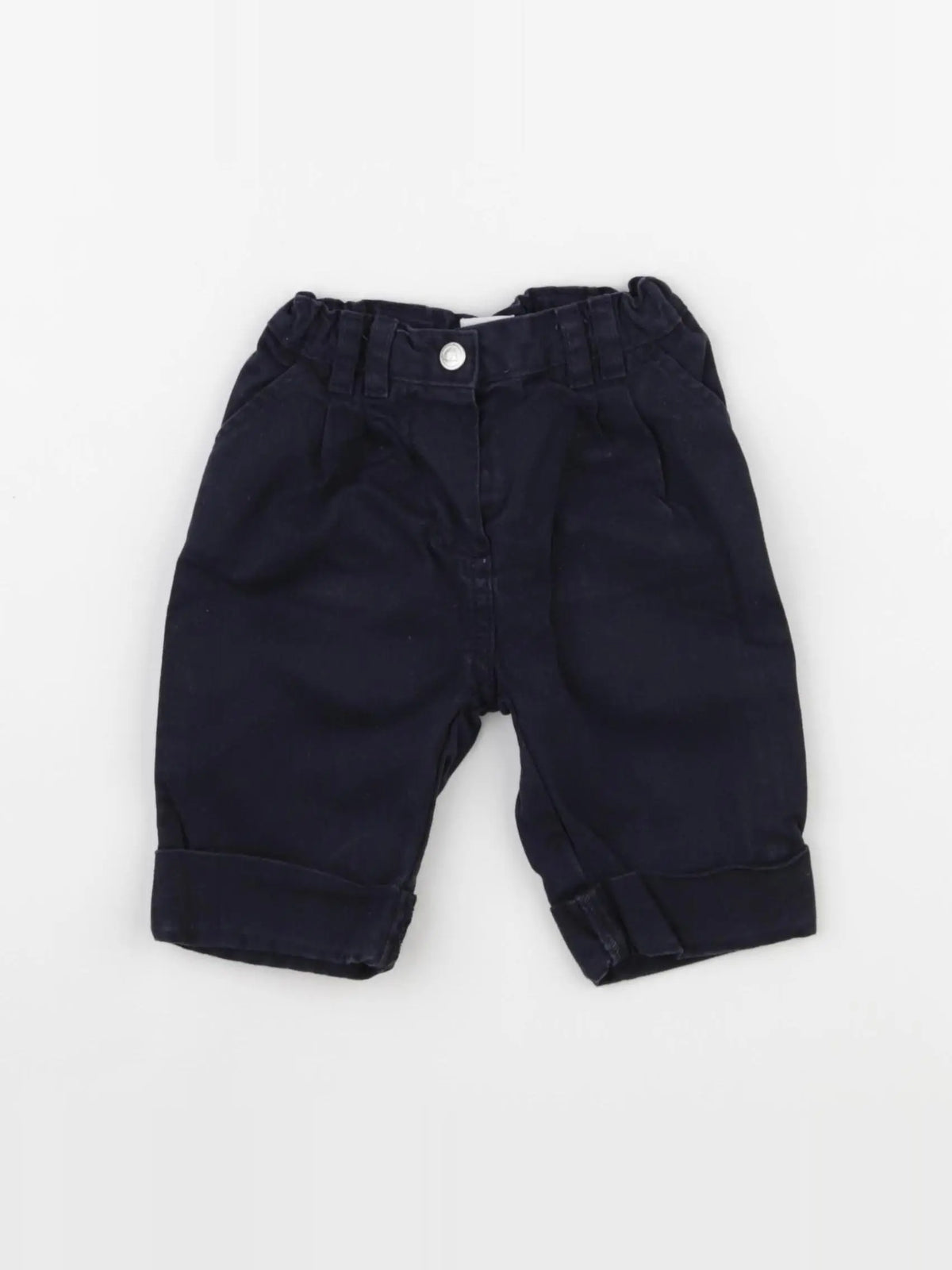 Petit Bateau - pantalon bleu - 3 mois