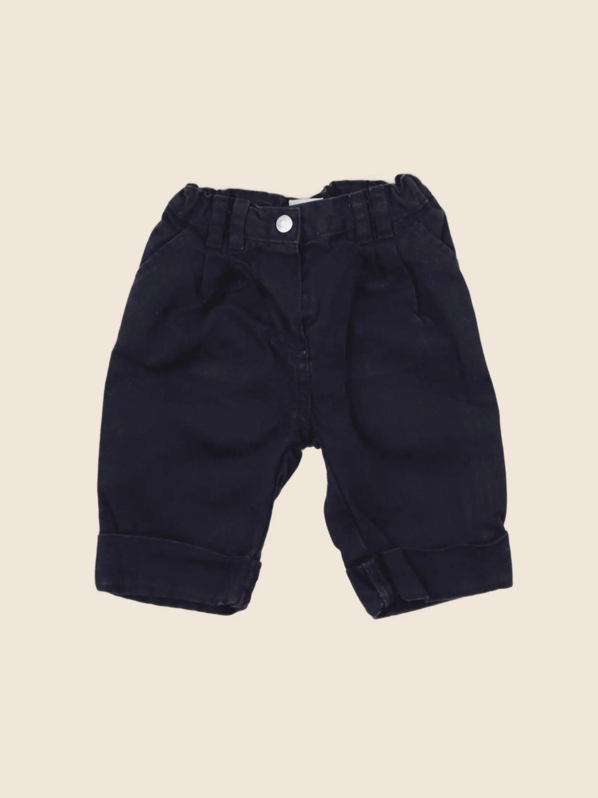 Petit Bateau - pantalon bleu - 3 mois