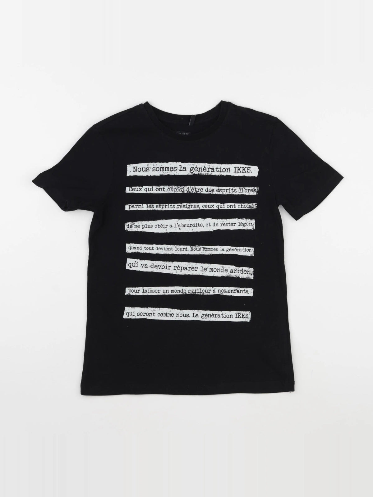 IKKS - tee-shirt noir - 10 ans