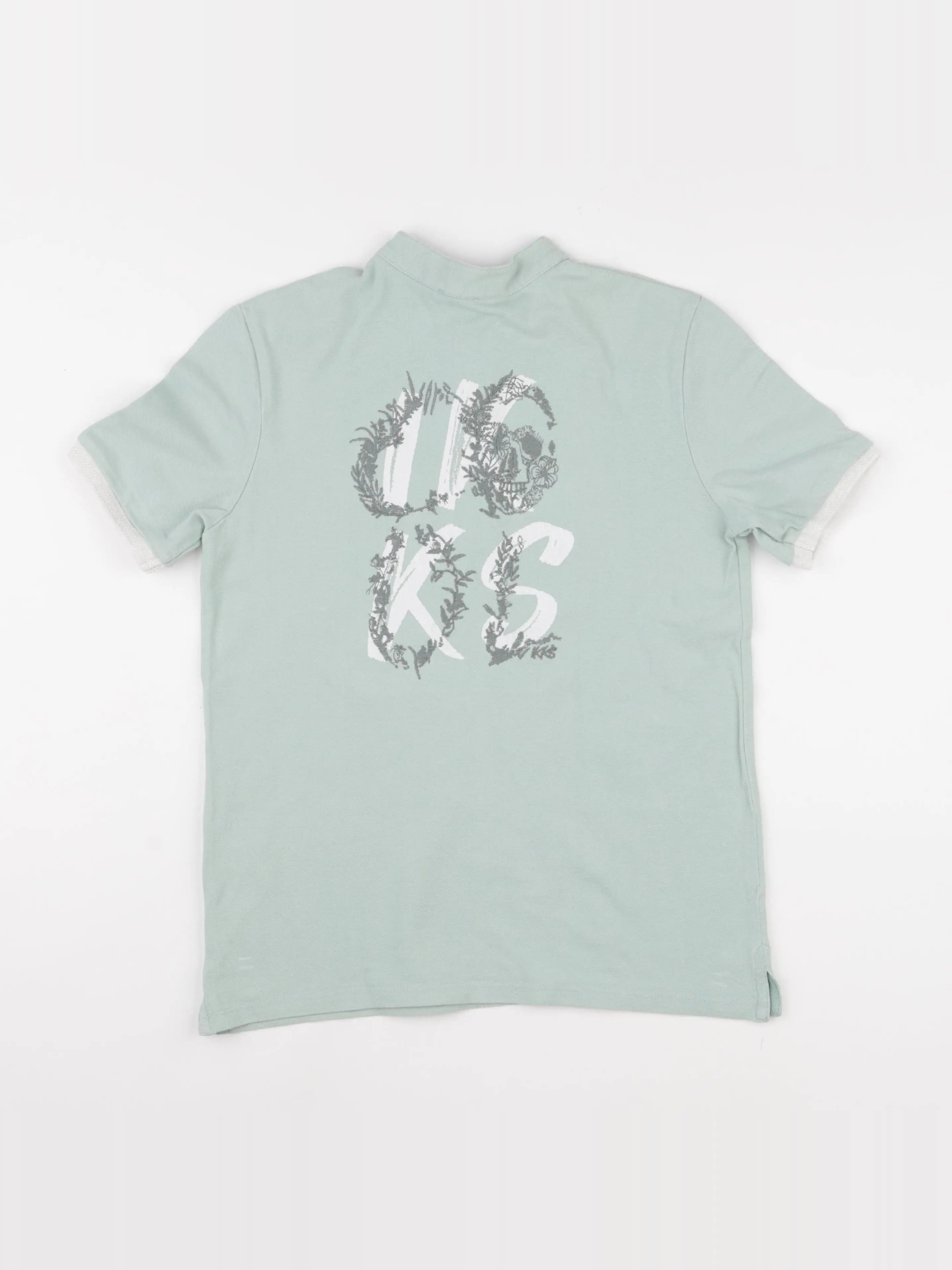IKKS - polo imprimé au dos vert - 12 ans