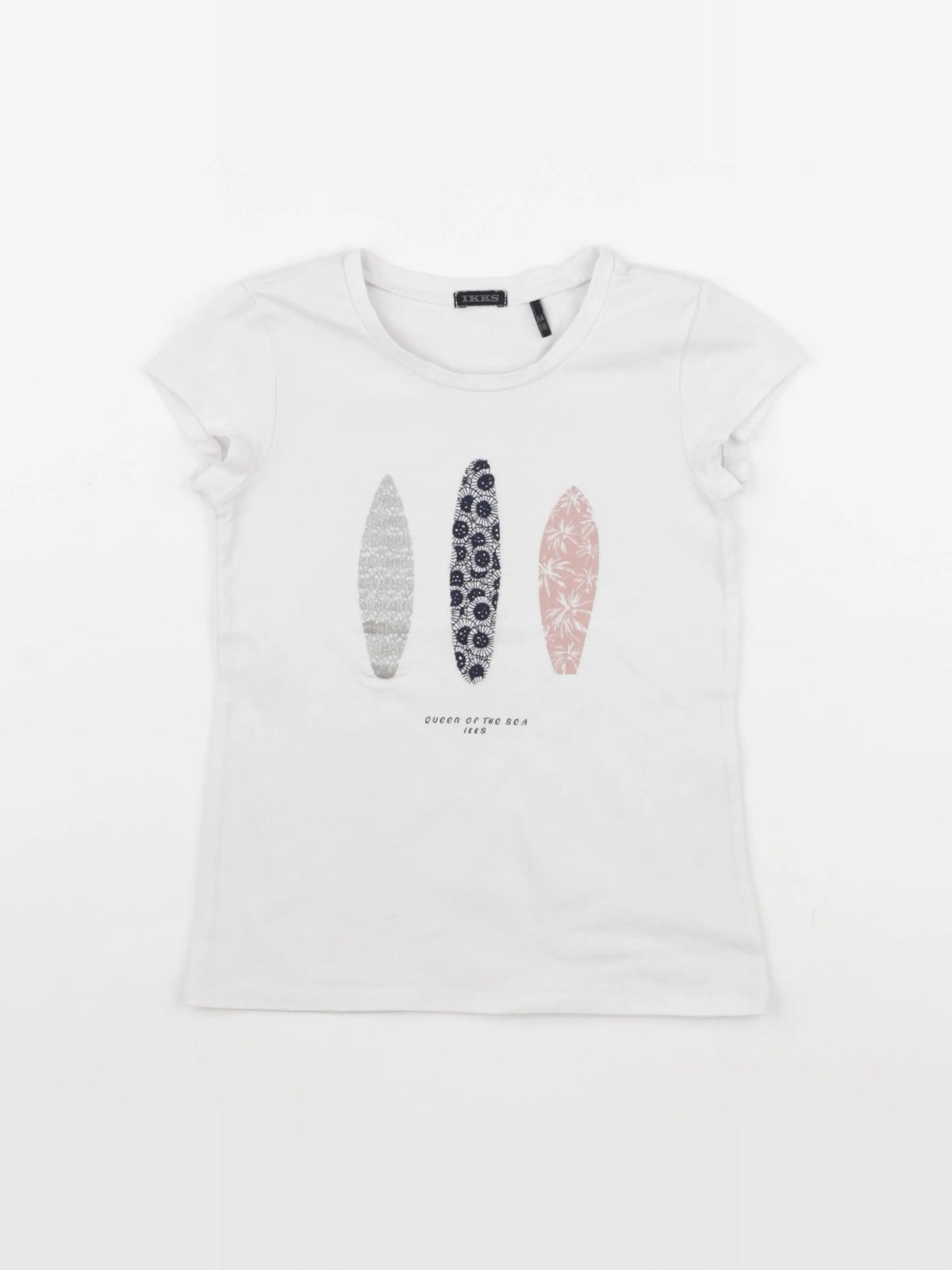 IKKS - tee-shirt blanc - 6 ans