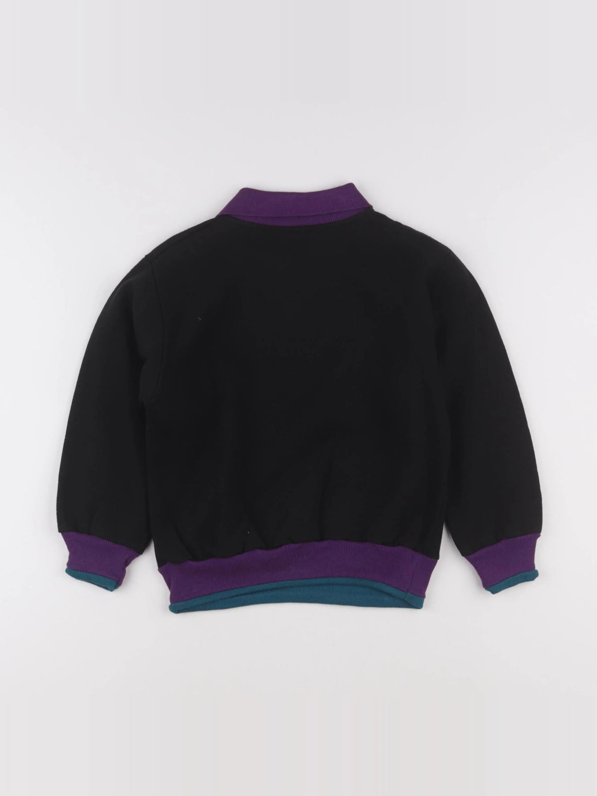 Vintage - sweat noir, violet - 6 ans