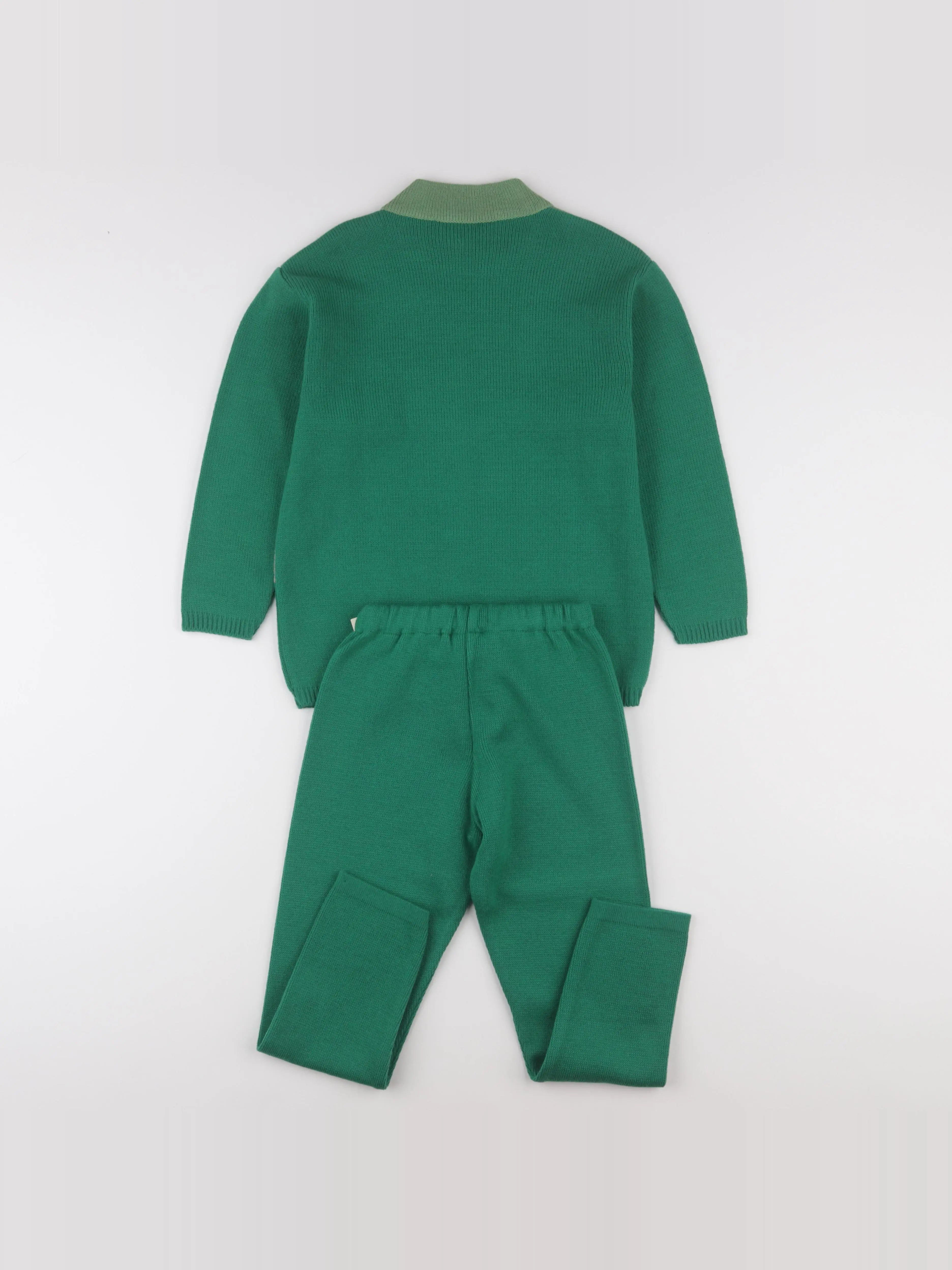 Vintage - ensemble vert - 8 ans