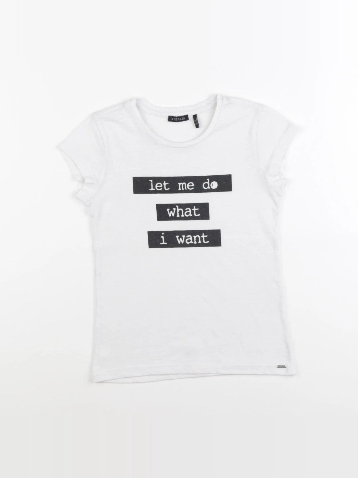 IKKS - tee-shirt blanc - 6 ans