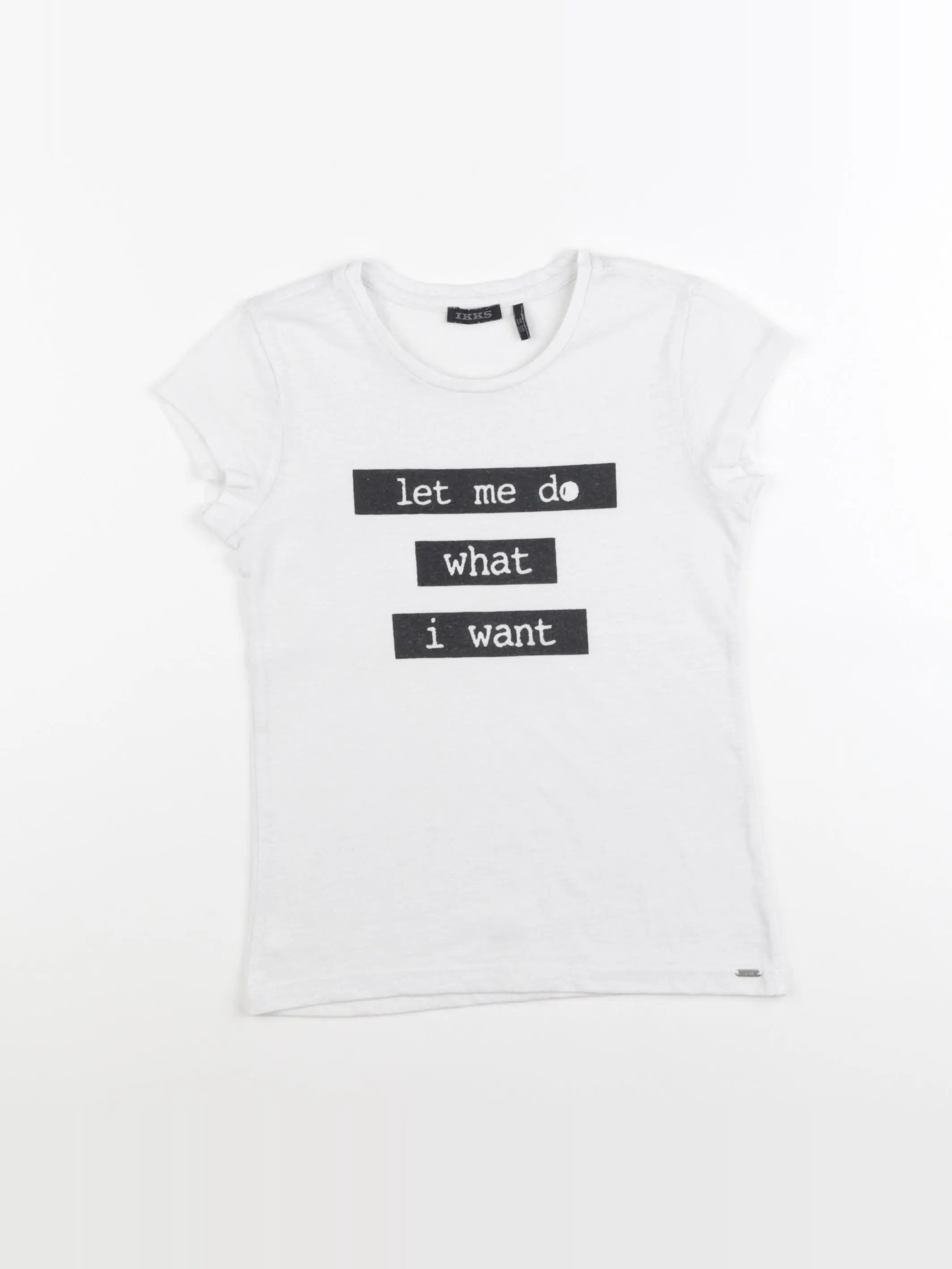 IKKS - tee-shirt blanc - 6 ans