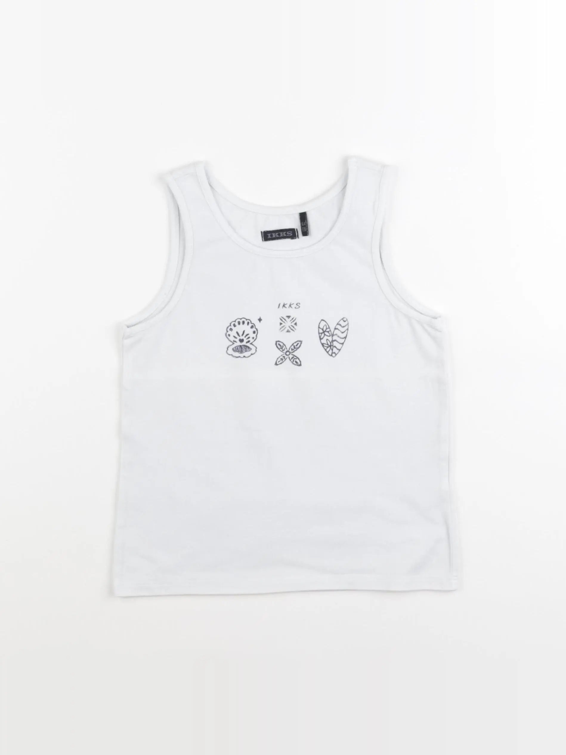 IKKS - tee-shirt blanc - 6 ans