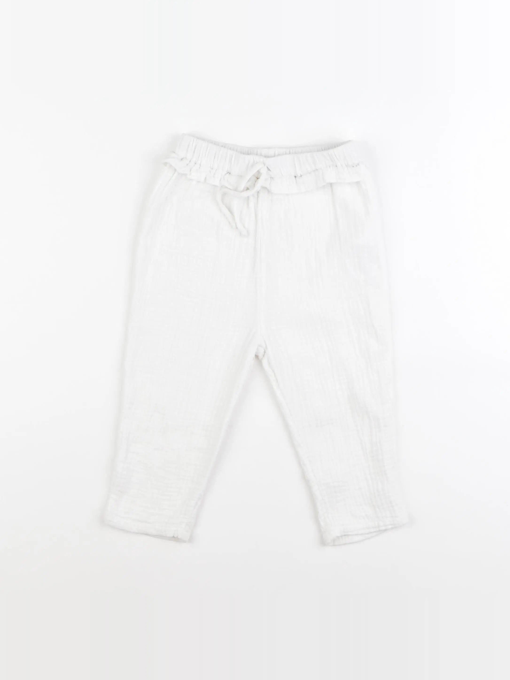 Vertbaudet - pantalon blanc - 24 mois