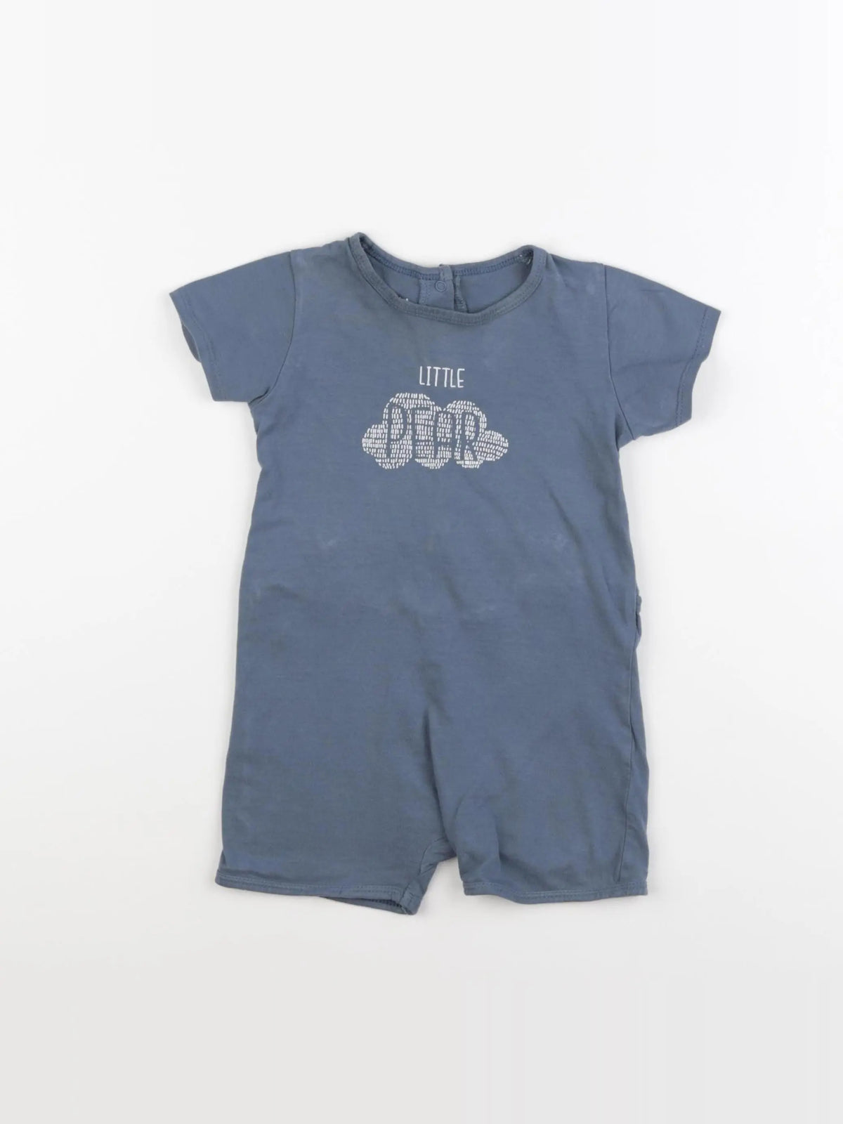 Vertbaudet - pyjama coton bleu - 24 mois