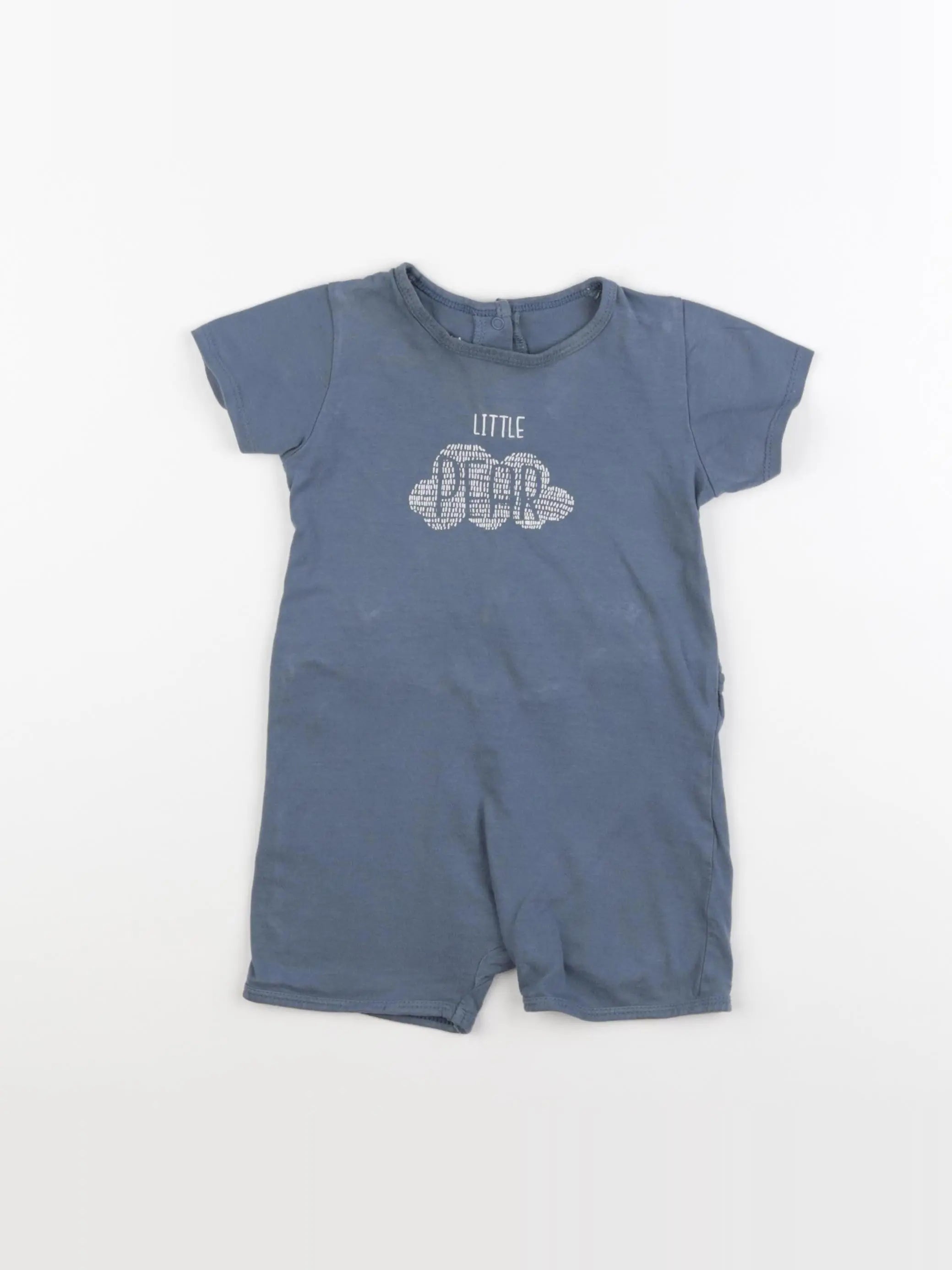 Vertbaudet - pyjama coton bleu - 24 mois
