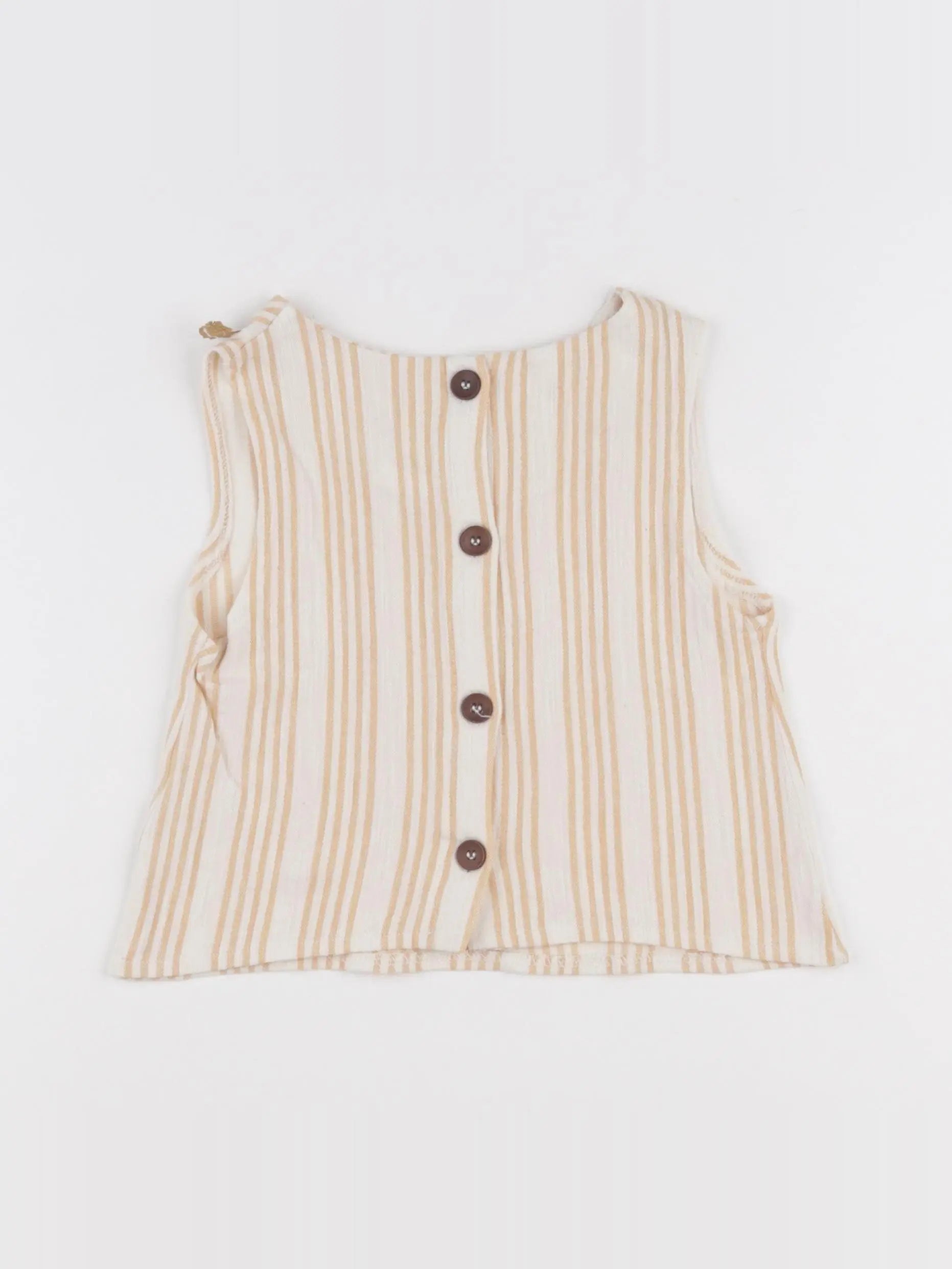 Zara - blouse beige, blanc - 8 ans