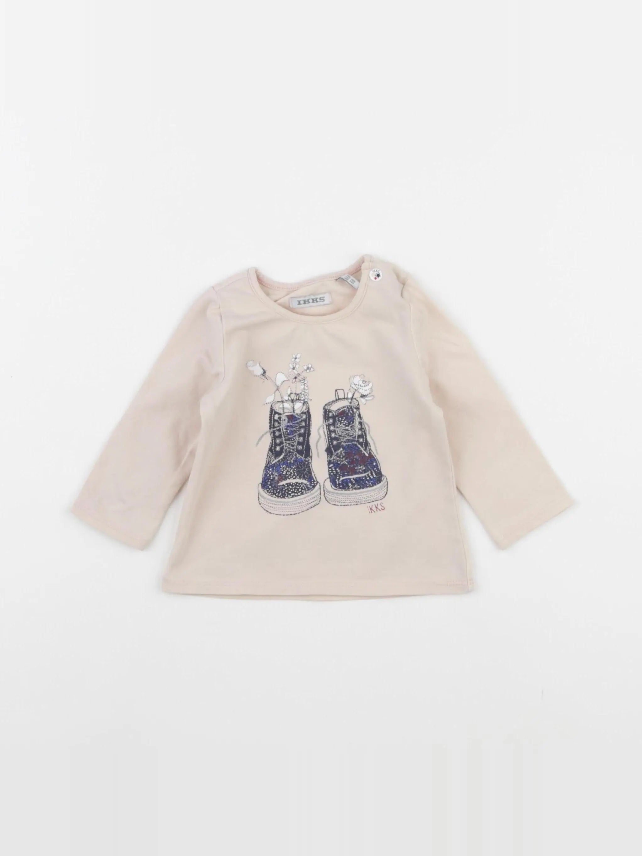 IKKS - tee-shirt beige - 6 mois
