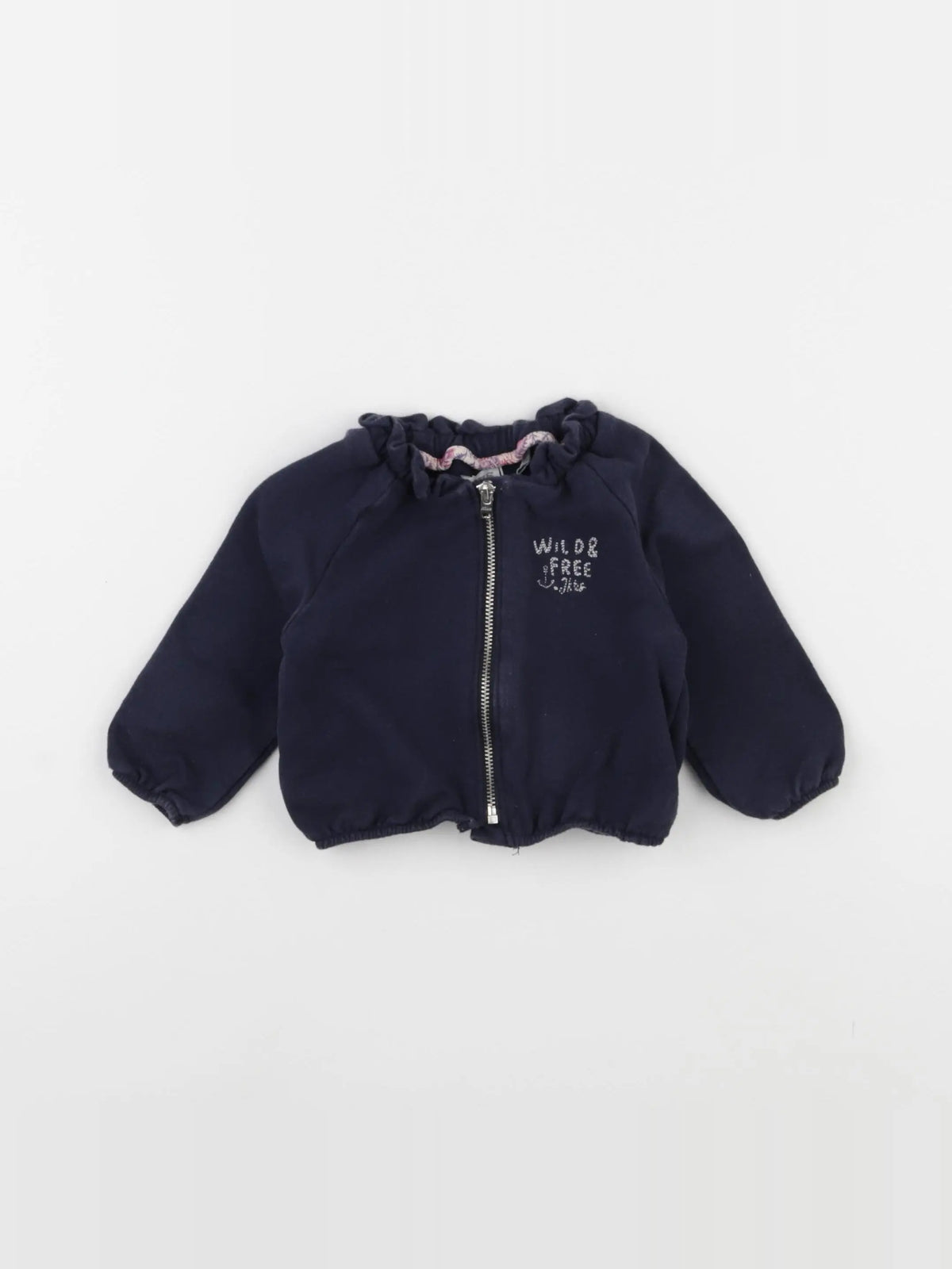 IKKS - sweat bleu - 6 mois