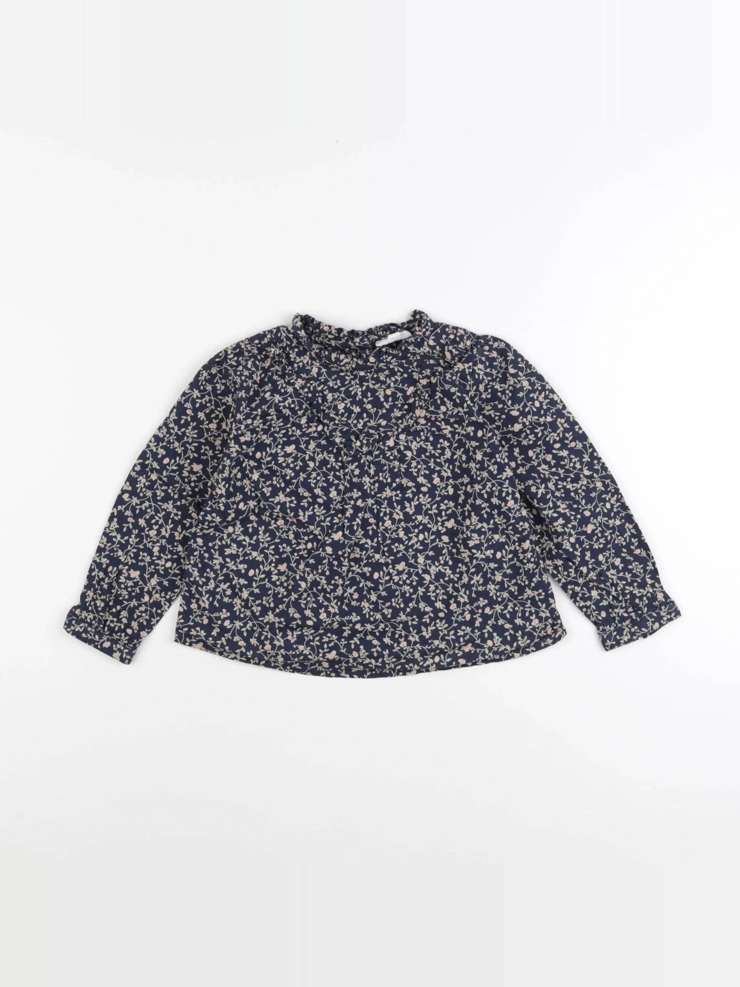 Vertbaudet - blouse bleu - 3 ans
