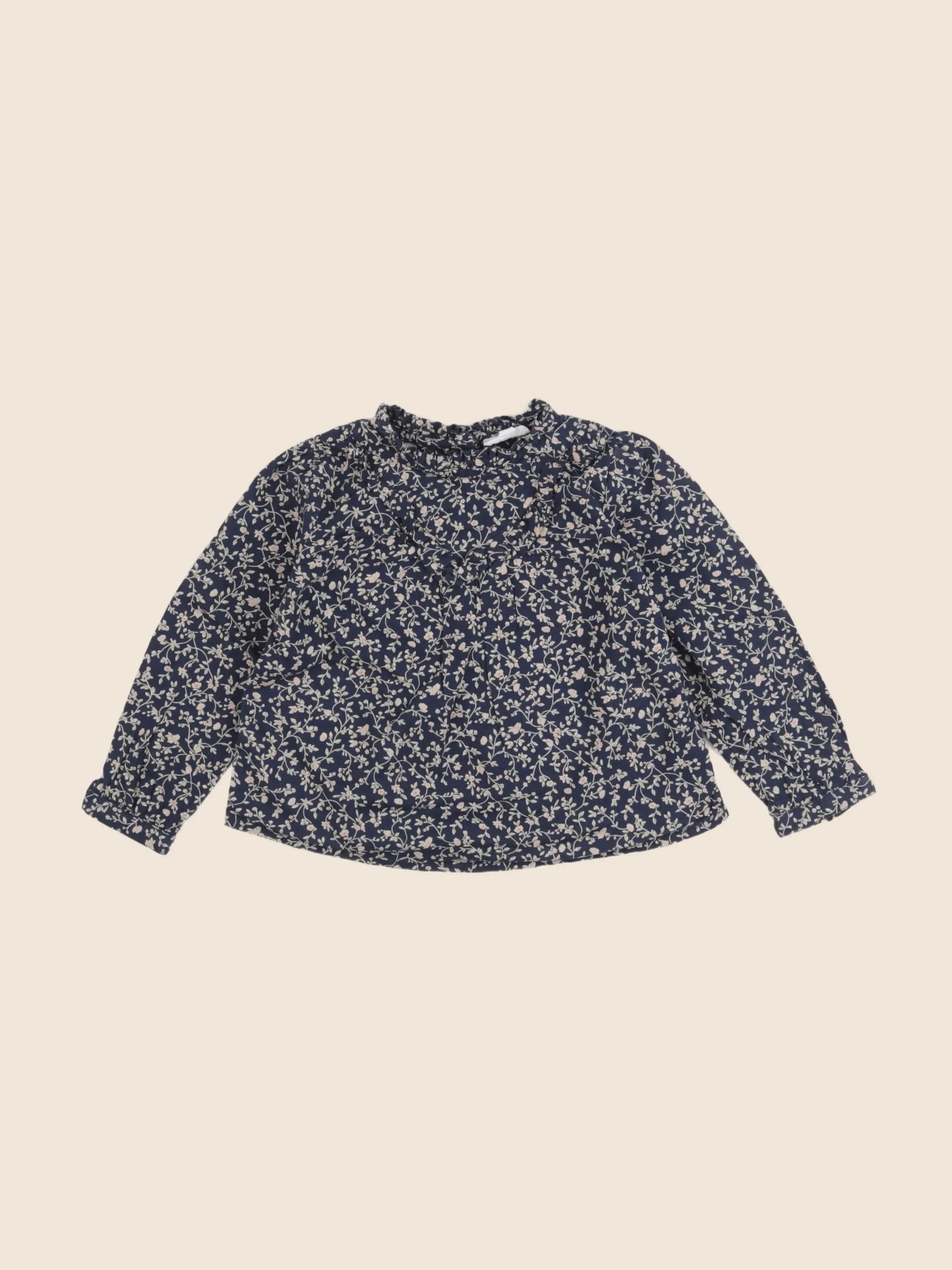 Vertbaudet - blouse bleu - 3 ans