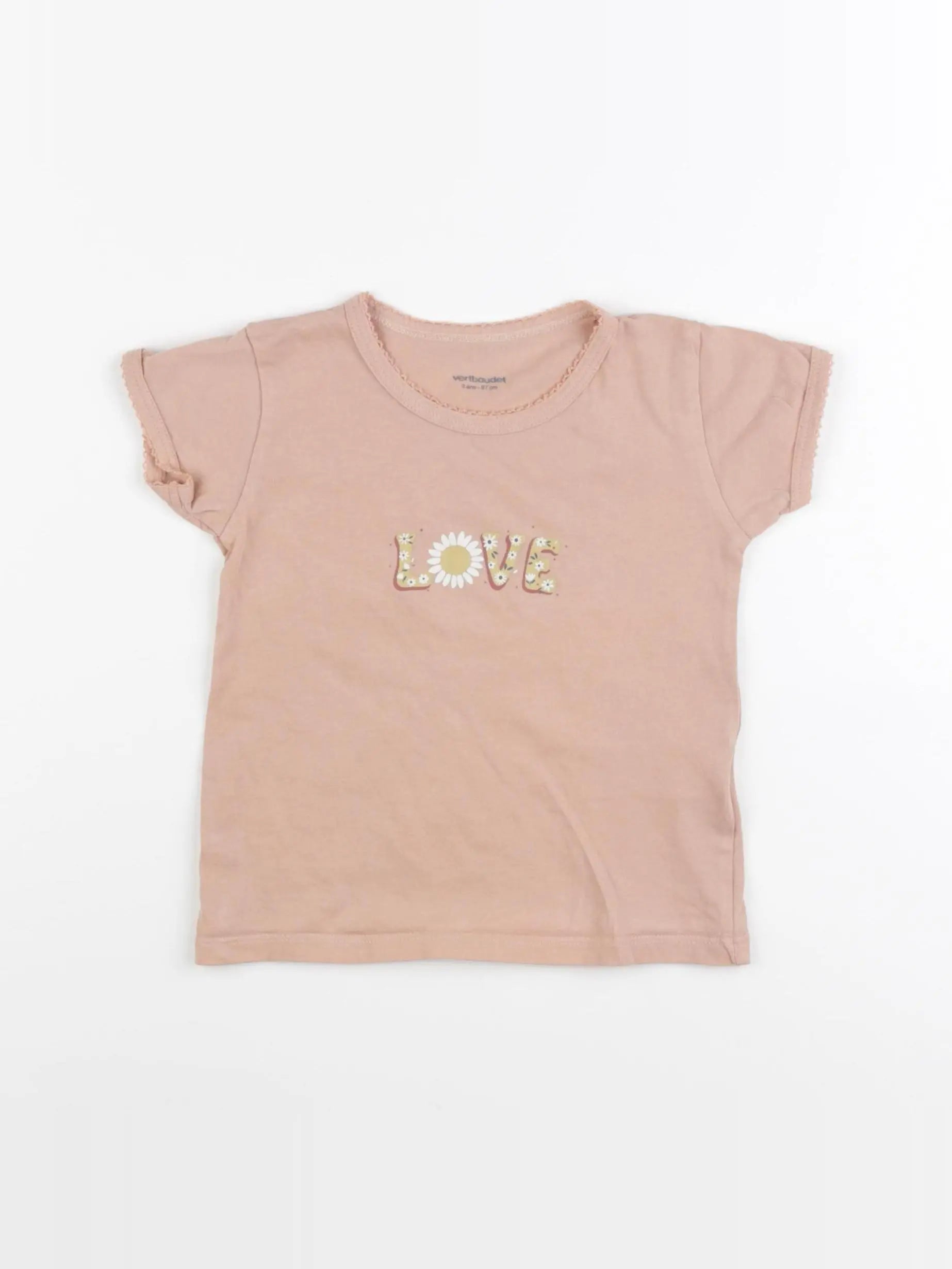 Vertbaudet - maillot de corps rose - 3 ans