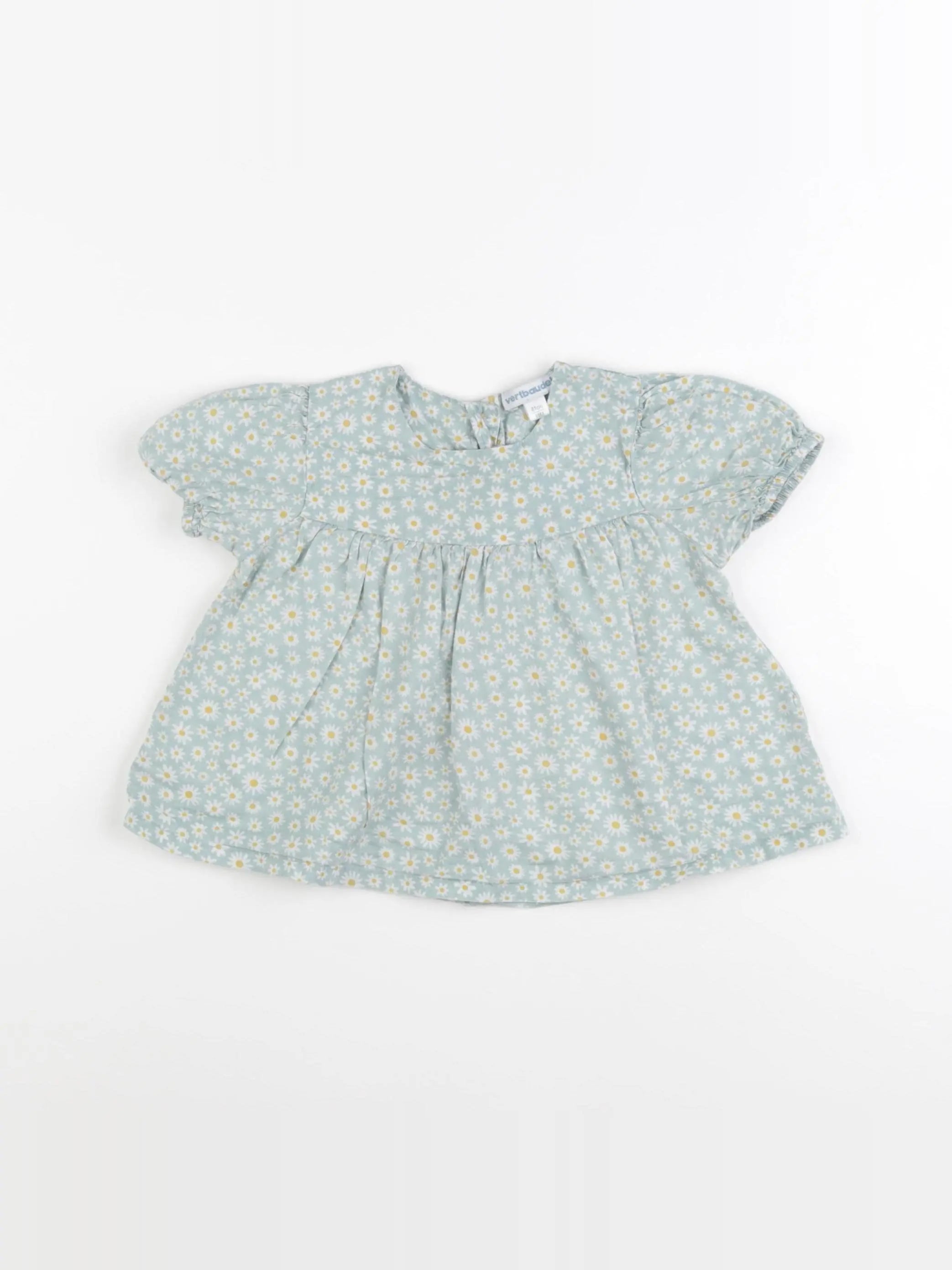 Vertbaudet - blouse vert - 18 mois