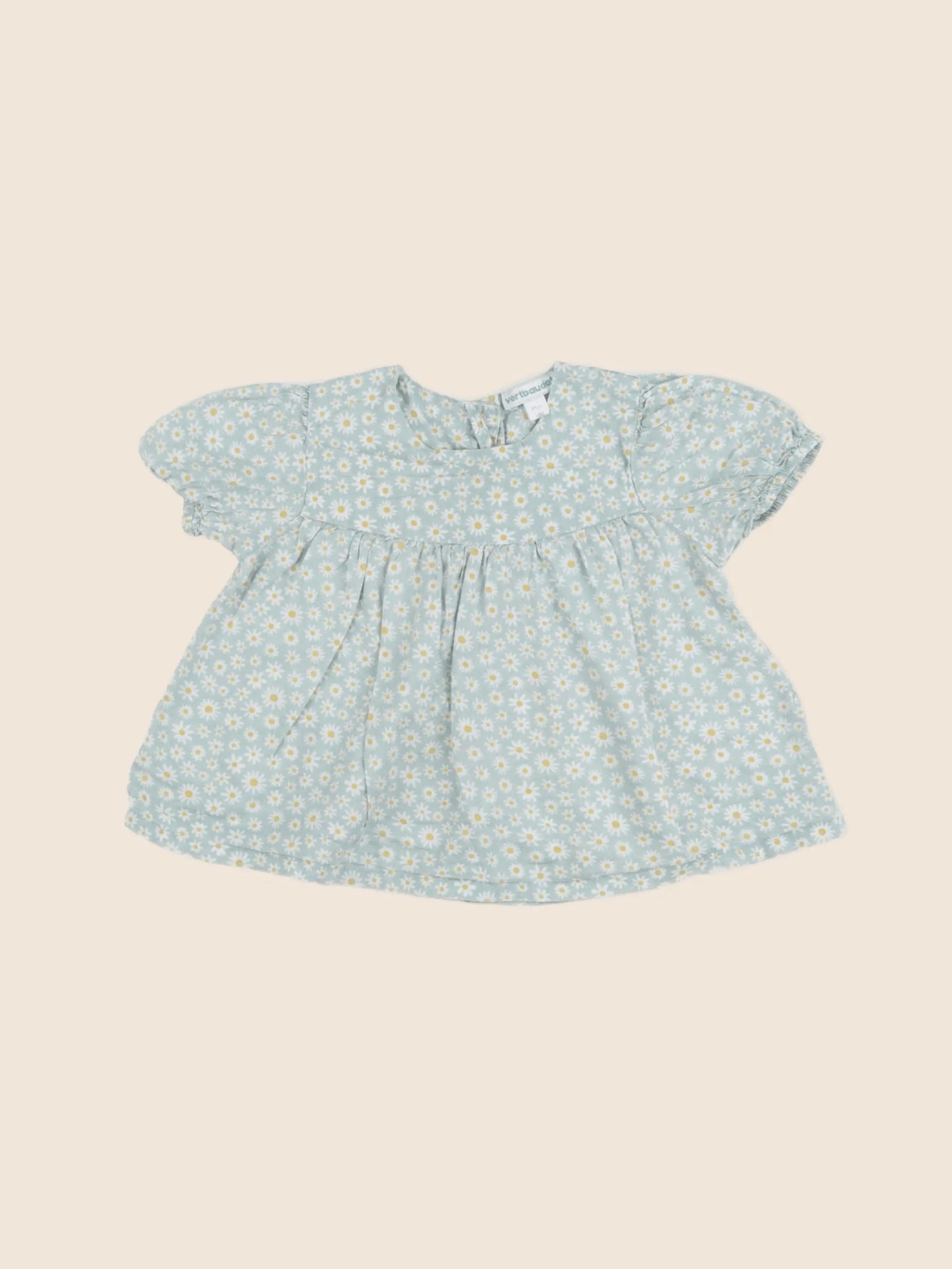 Vertbaudet - blouse vert - 18 mois
