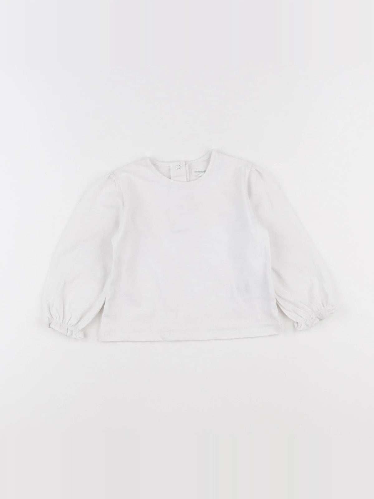 Vertbaudet - tee-shirt blanc - 18 mois