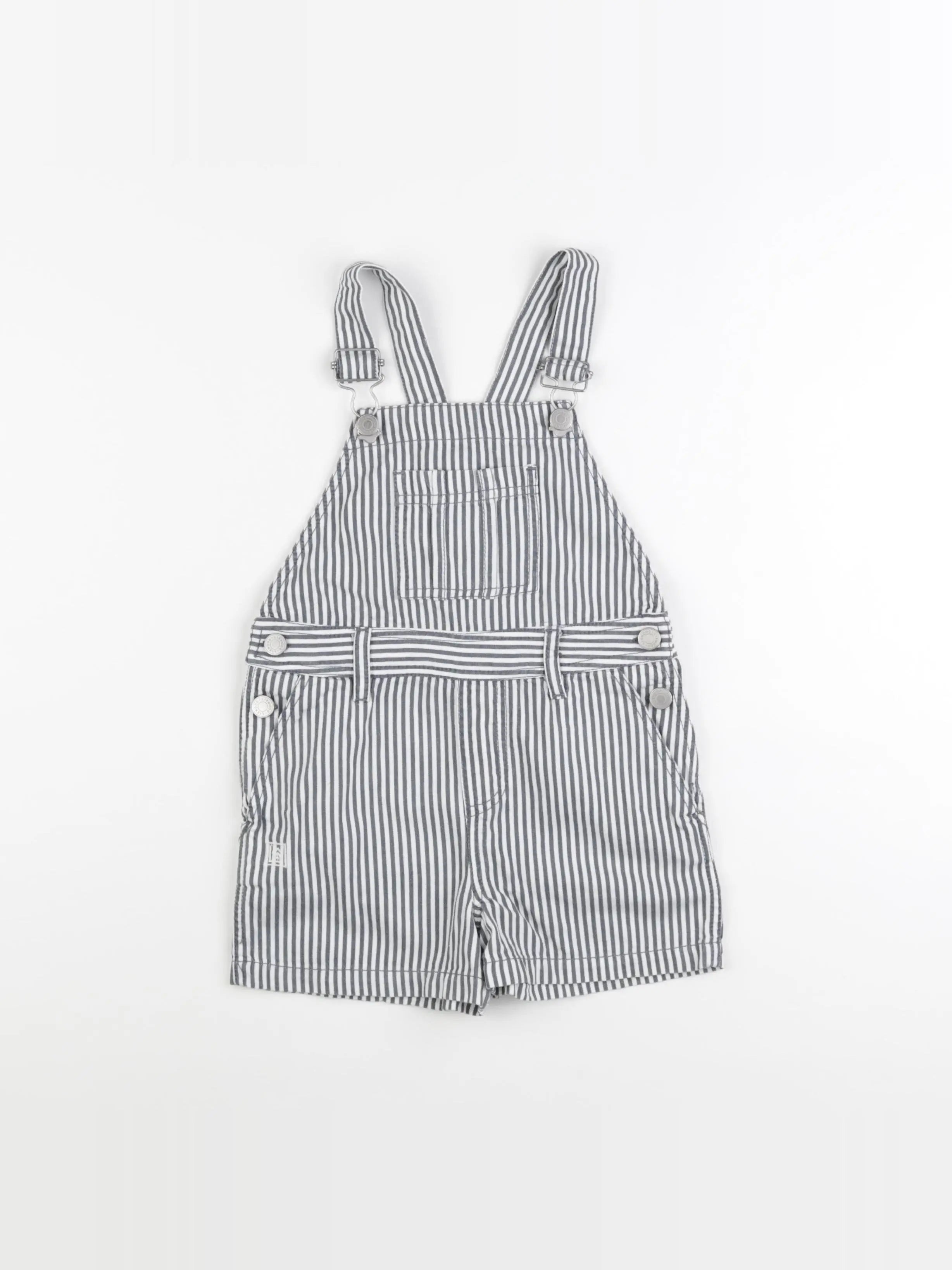 Liewood - salopette gris, blanc - 10 ans